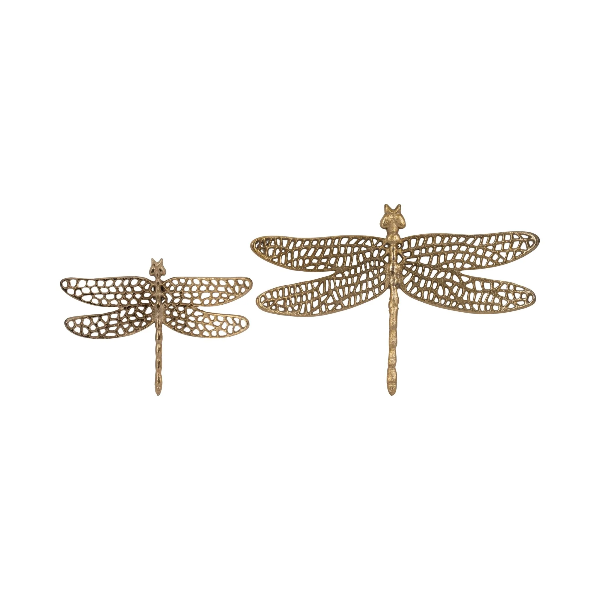 Metal, 10" Dragonfly W/ Cutouts , Gold - Image 6