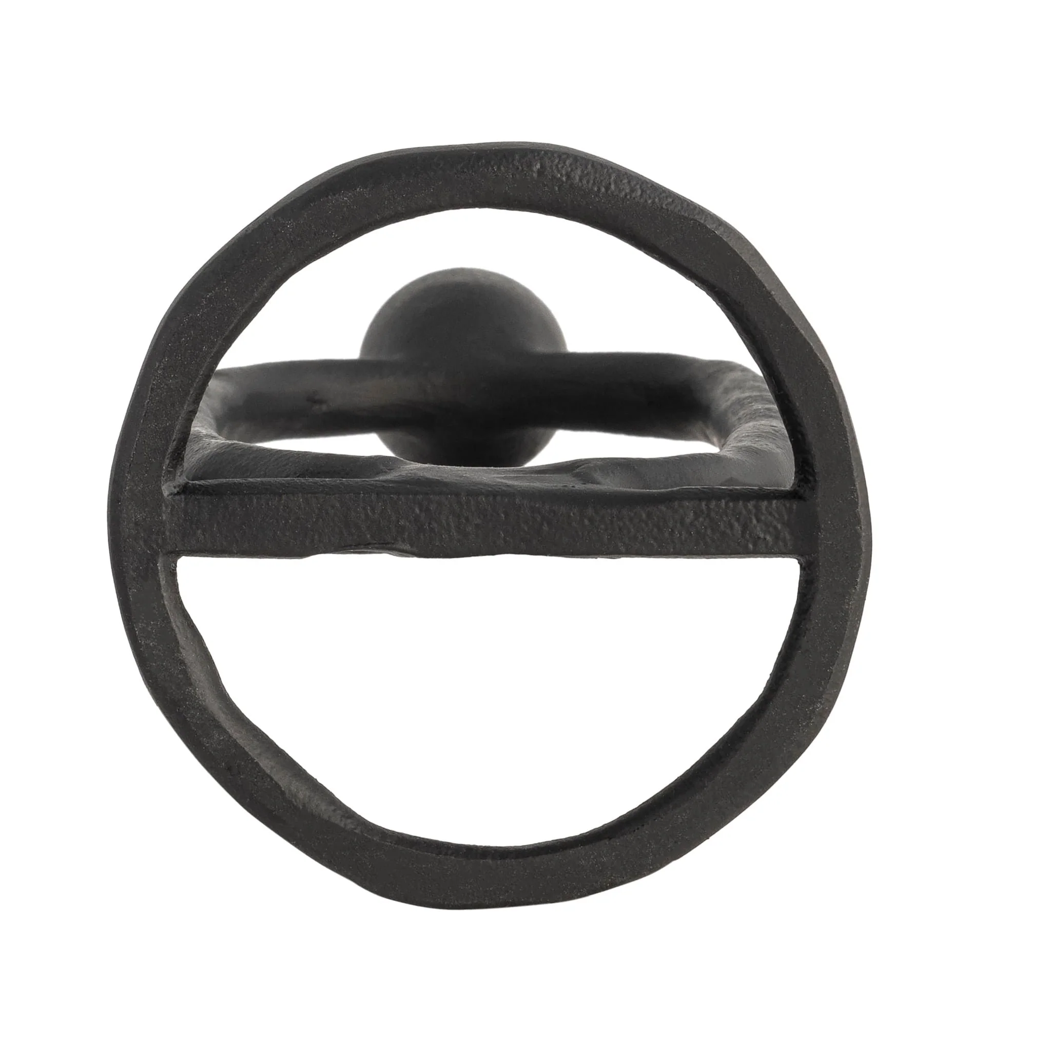 Metal, 10" Open Oval Taper Candleholder, Black - Image 7
