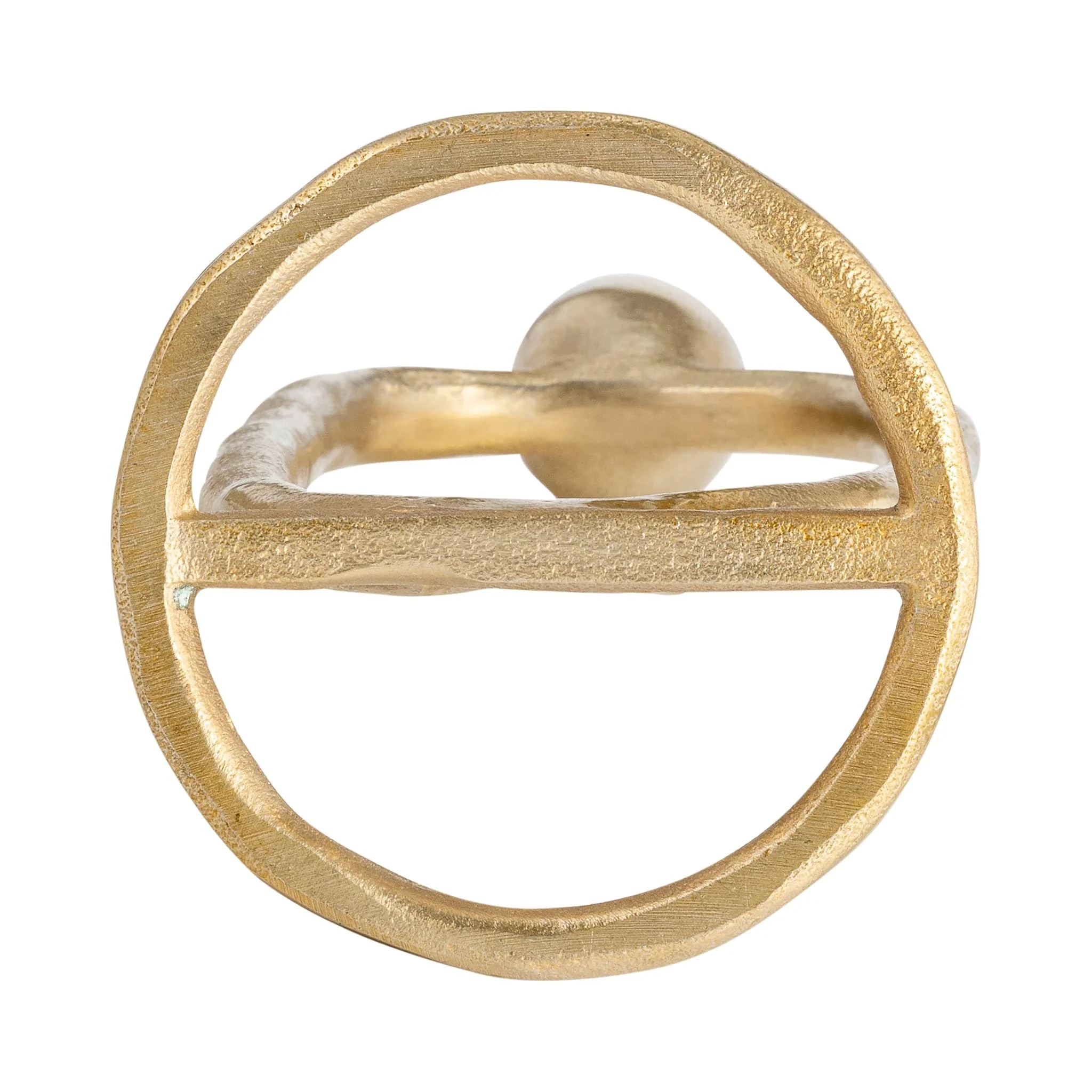 Metal, 10" Open Oval Taper Candleholder, Gold - Image 7