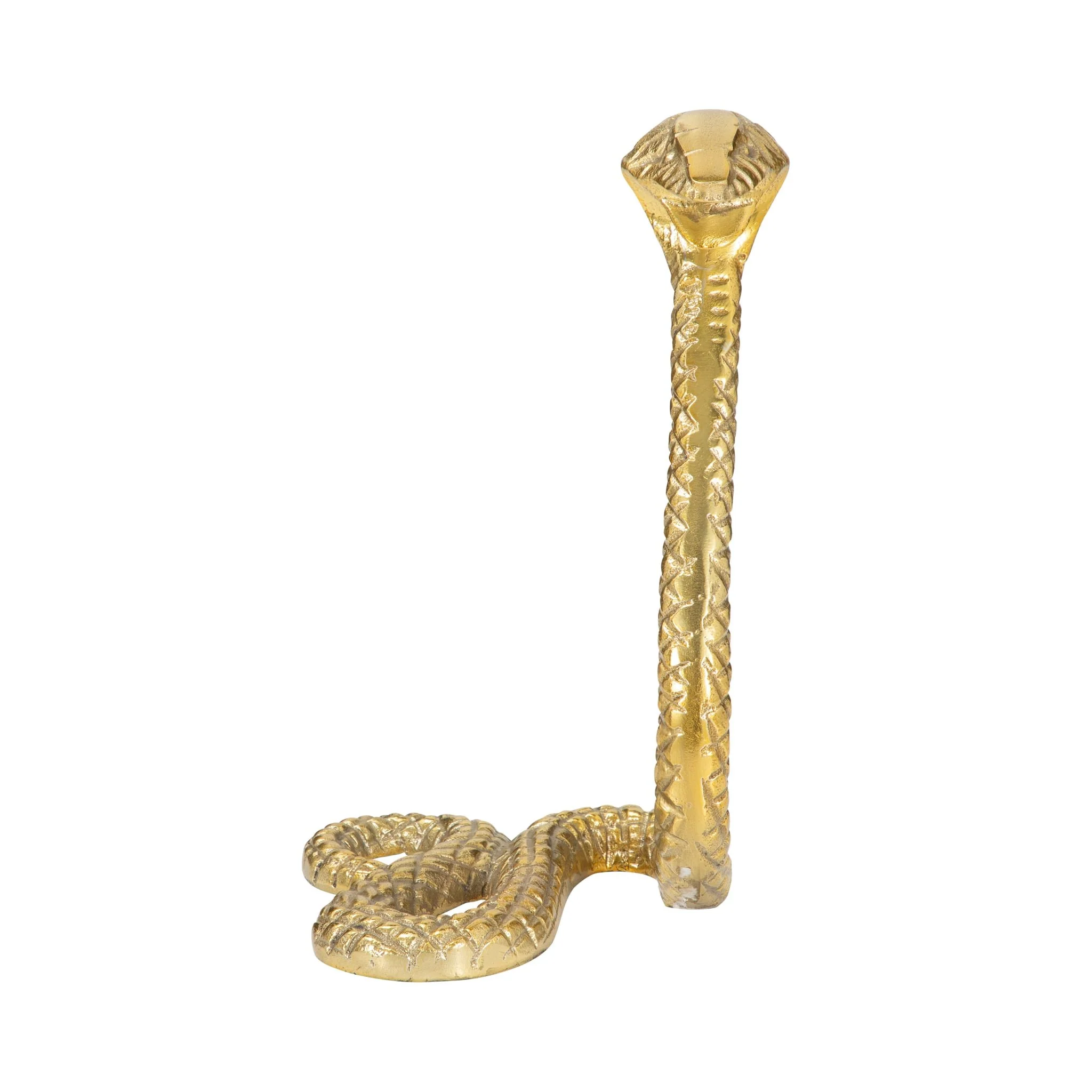 Metal 10"h Snake, Gold - Image 3