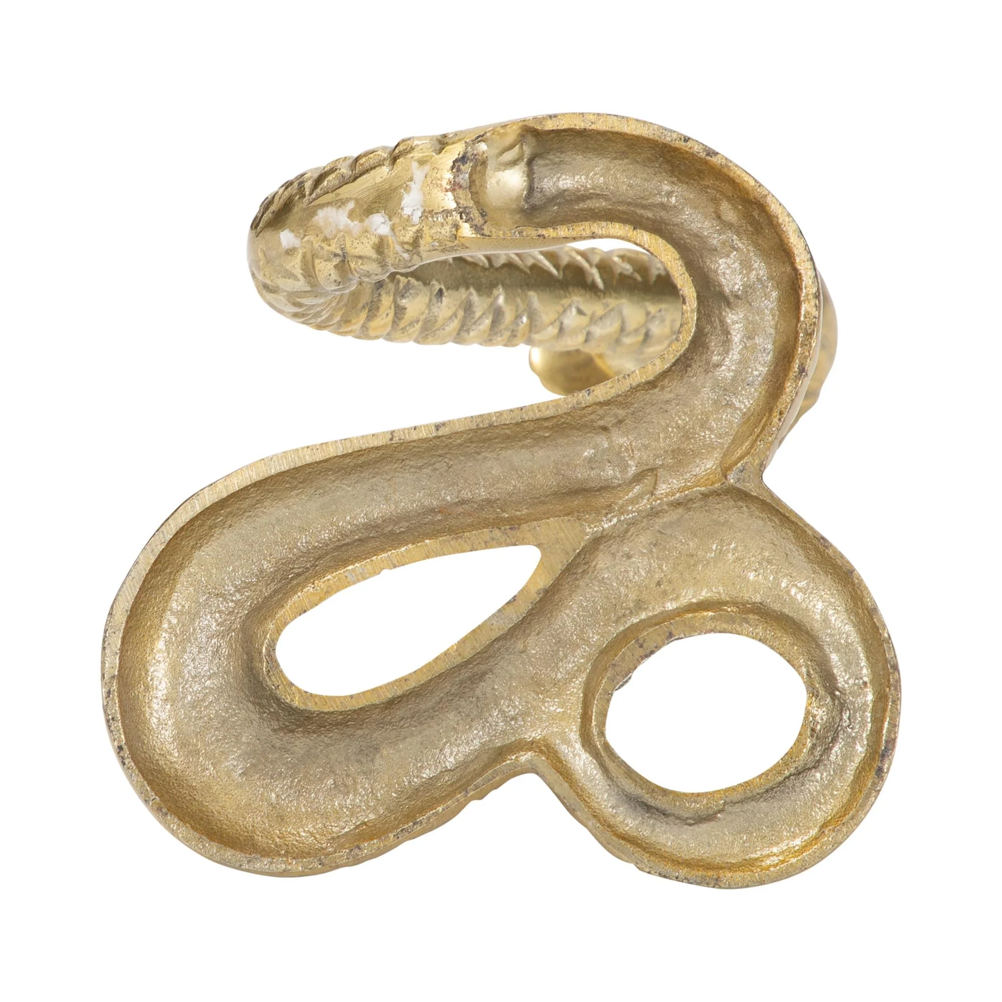 Metal 10"h Snake, Gold - Image 7