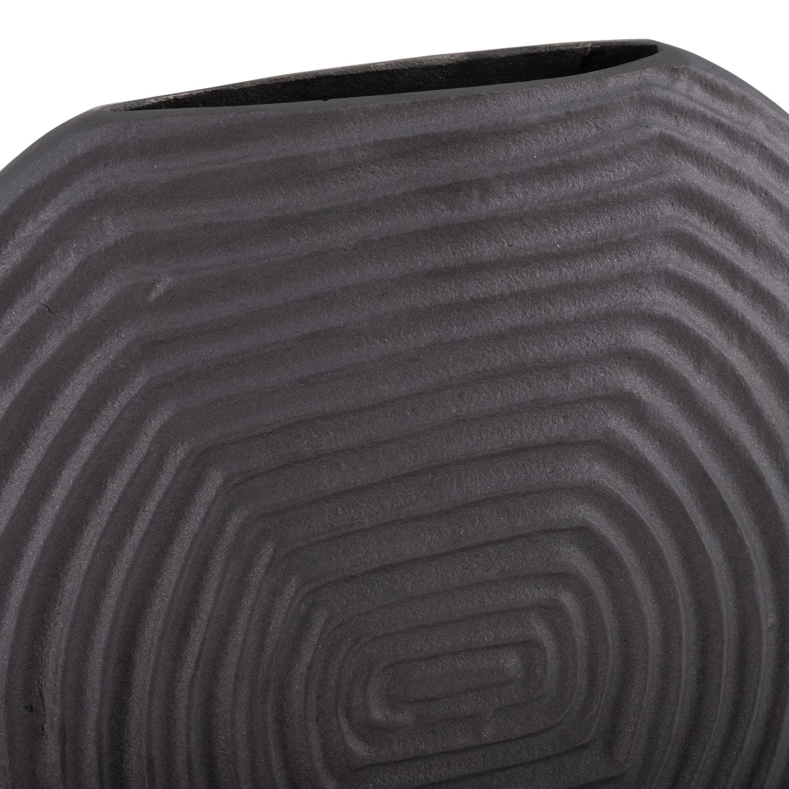 Metal,10"h,swirl Pattern Vase,grey - Image 5