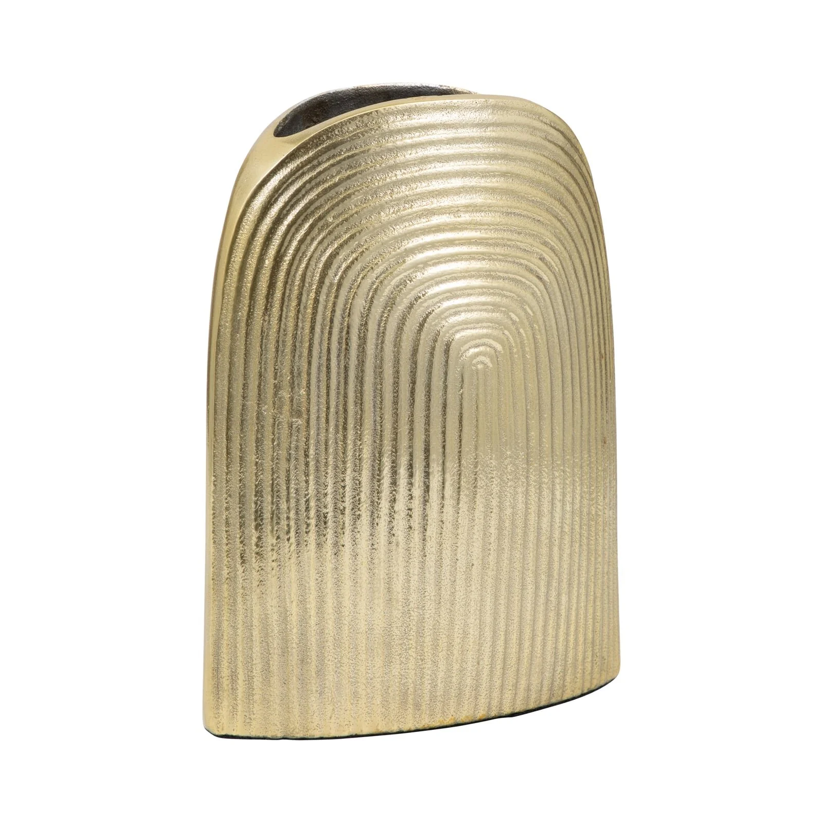 Metal, 11" Arch Vase, Champagne - Image 3