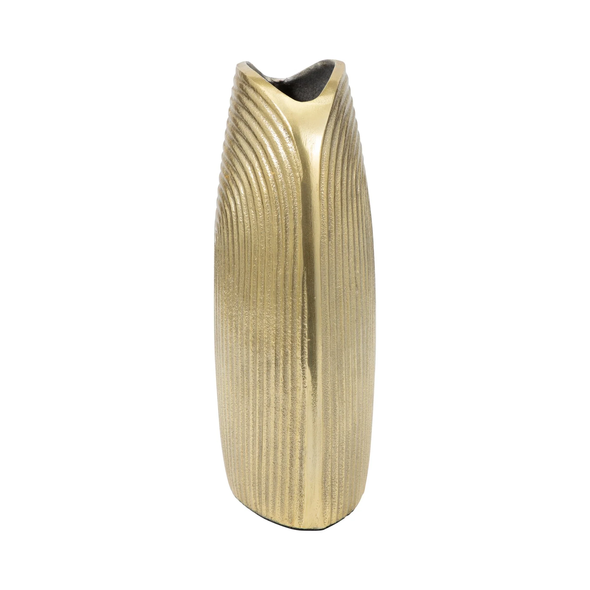 Metal, 11" Arch Vase, Champagne - Image 4