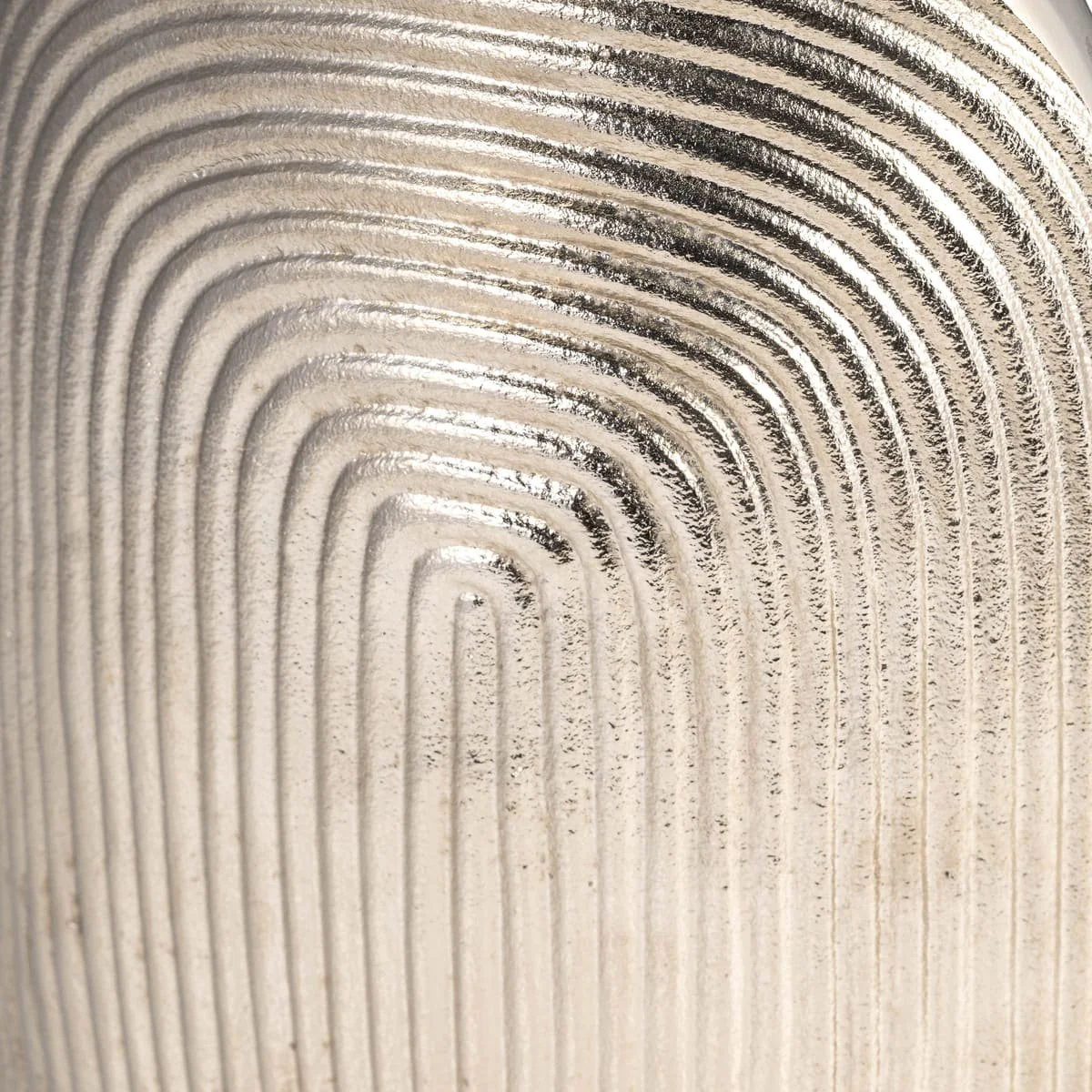 Metal, 11" Arch Vase, Silver - Image 5