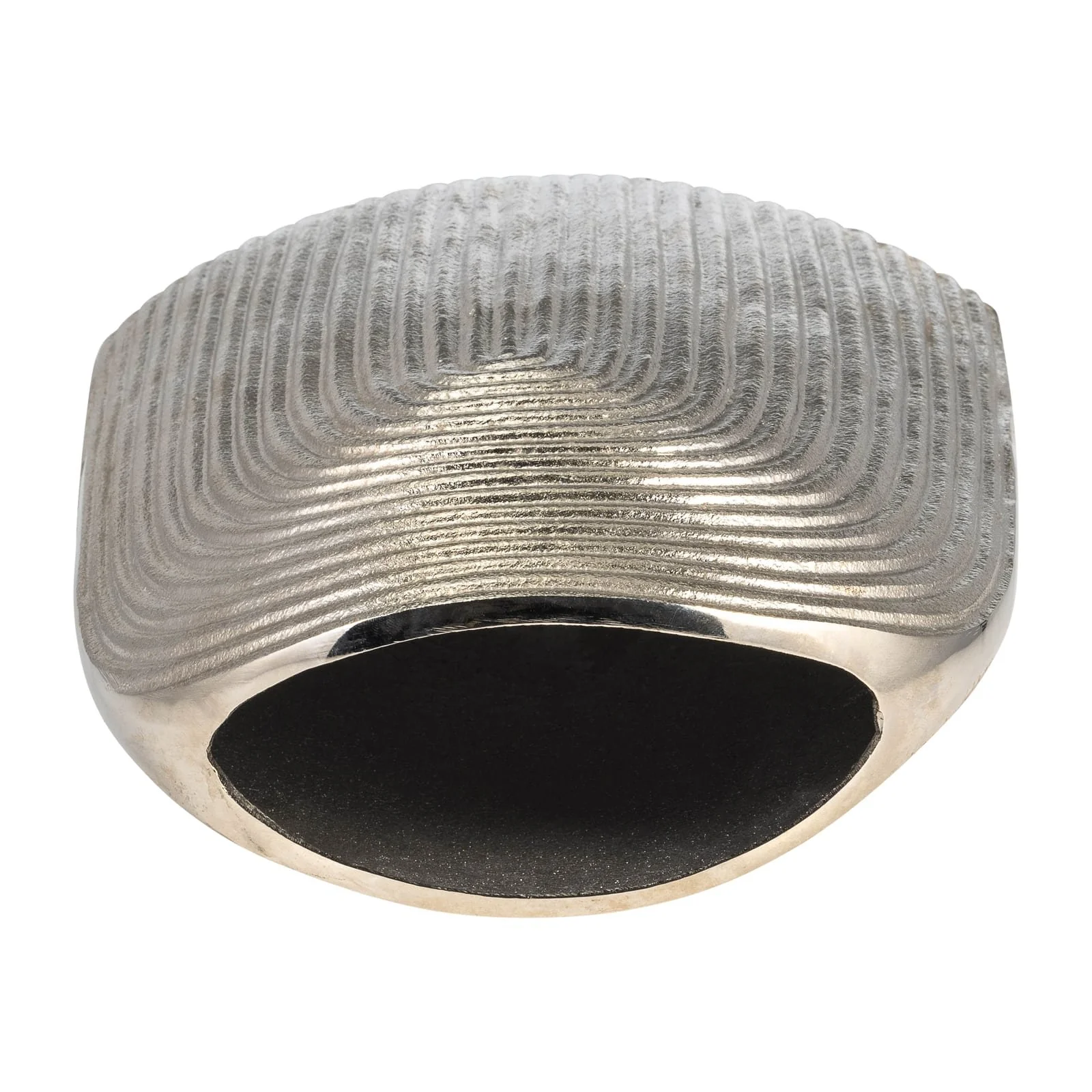 Metal, 11" Arch Vase, Silver - Image 7