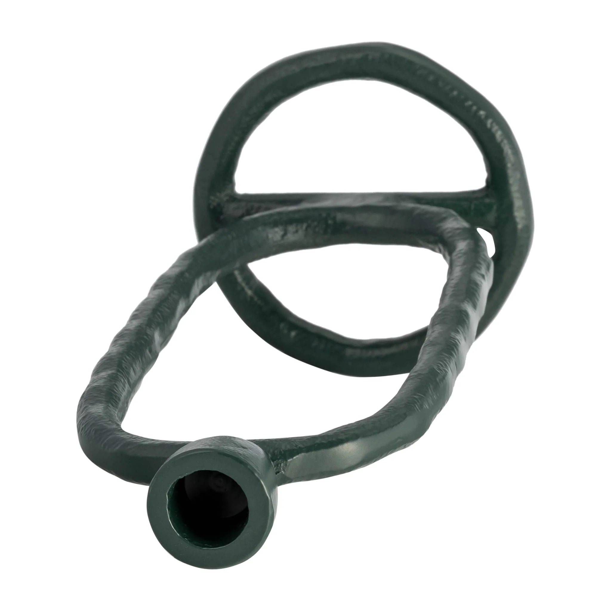Metal, 11" Open Oval Taper Candleholder, Dark Gree - Image 6