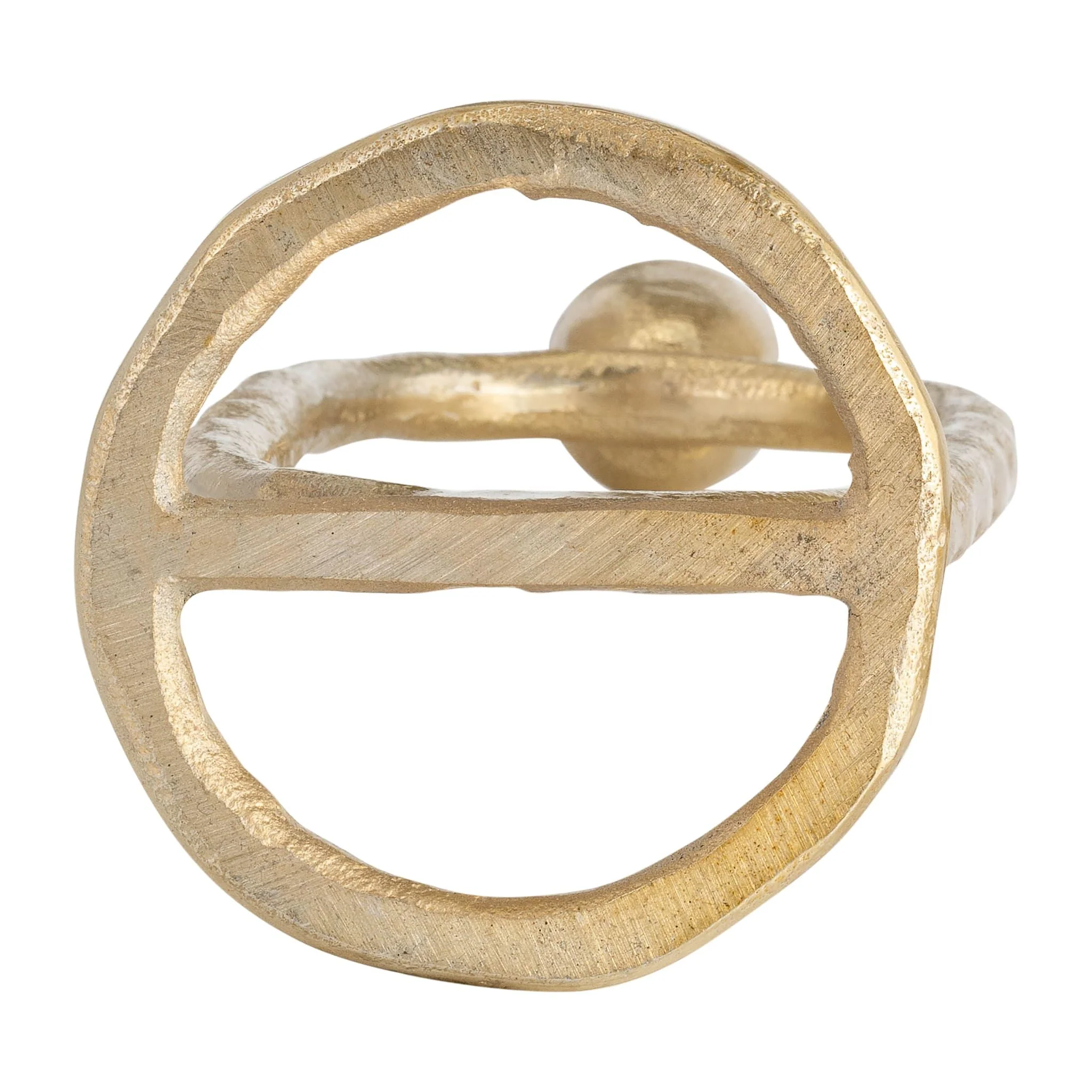Metal, 11" Open Oval Taper Candleholder, Gold - Image 7