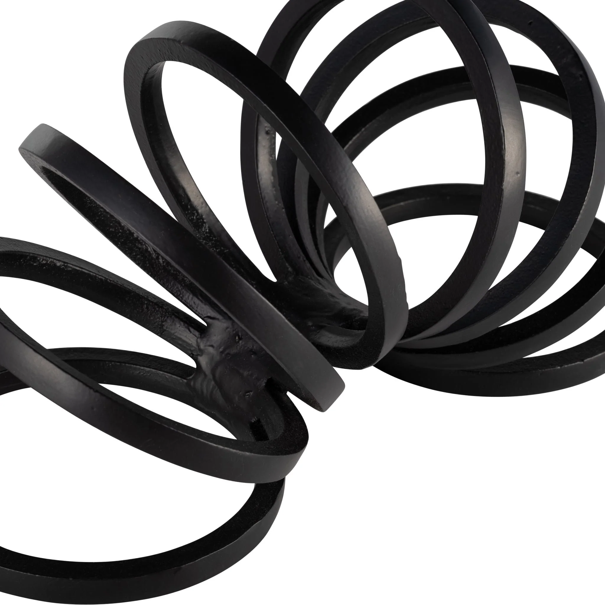 Metal,11",slinky Ring Deco,black - Image 4