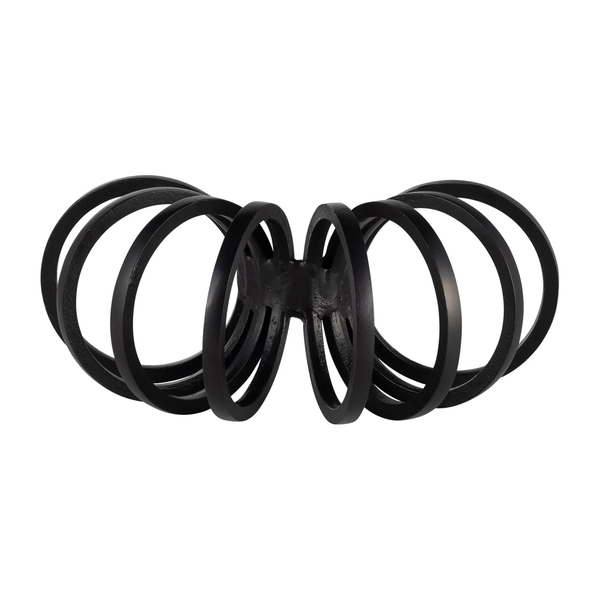 Metal,11",slinky Ring Deco,black - Image 5