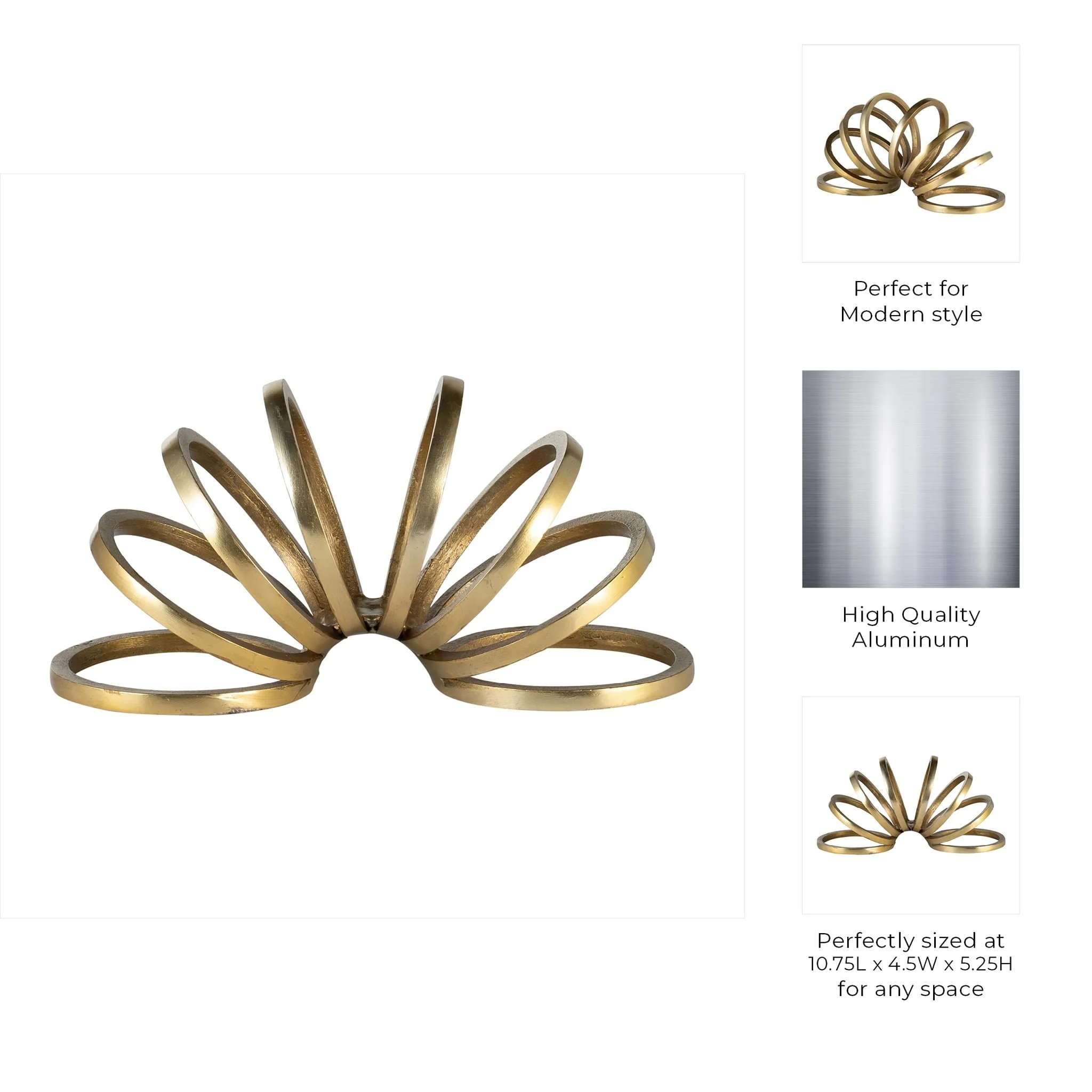 Metal,11",slinky Ring Deco,gold - Image 9
