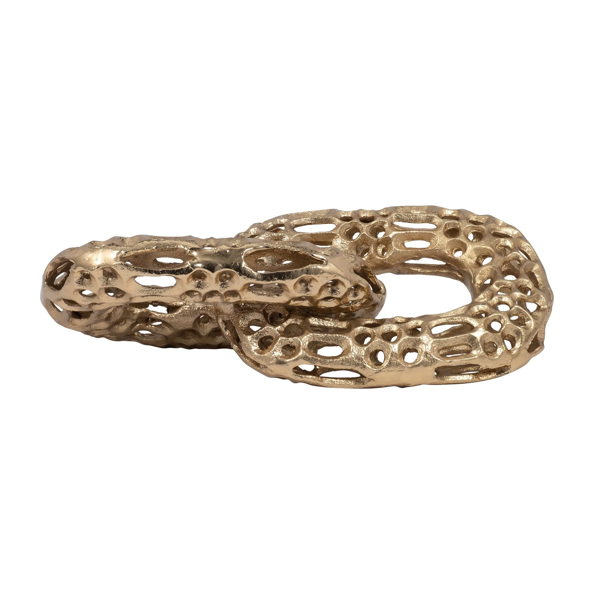 Metal, 12" 2-linked Chains, Gold - Image 2