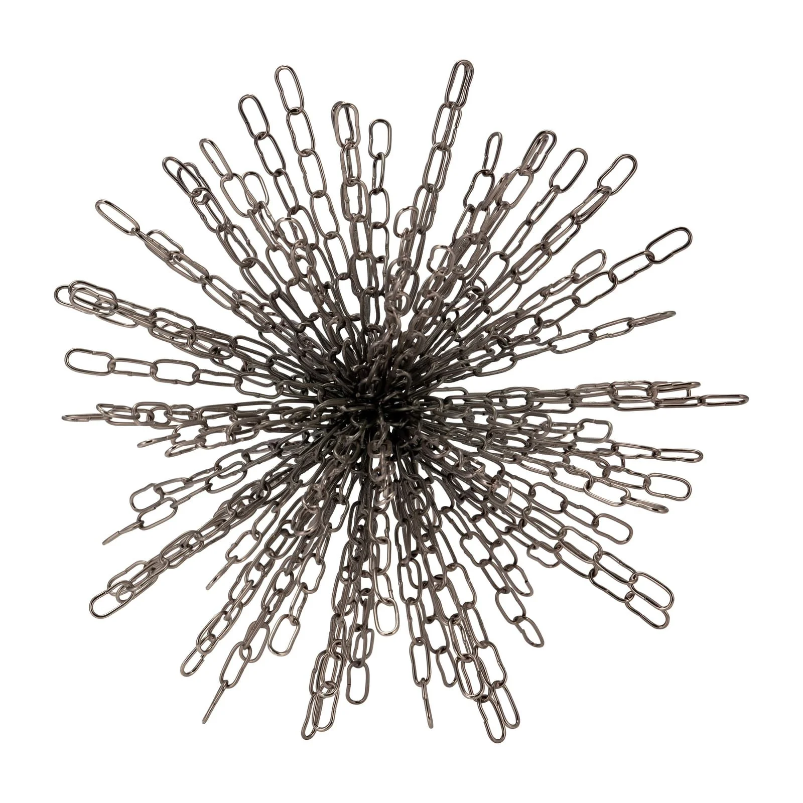 Metal, 12" Chain Orb, Black - Image 2
