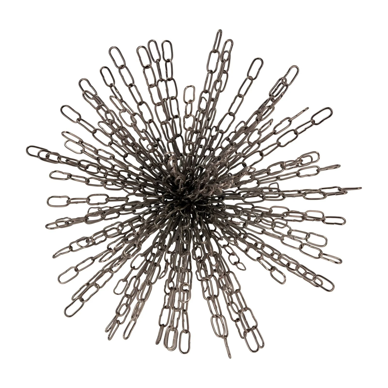 Metal, 12" Chain Orb, Black - Image 3
