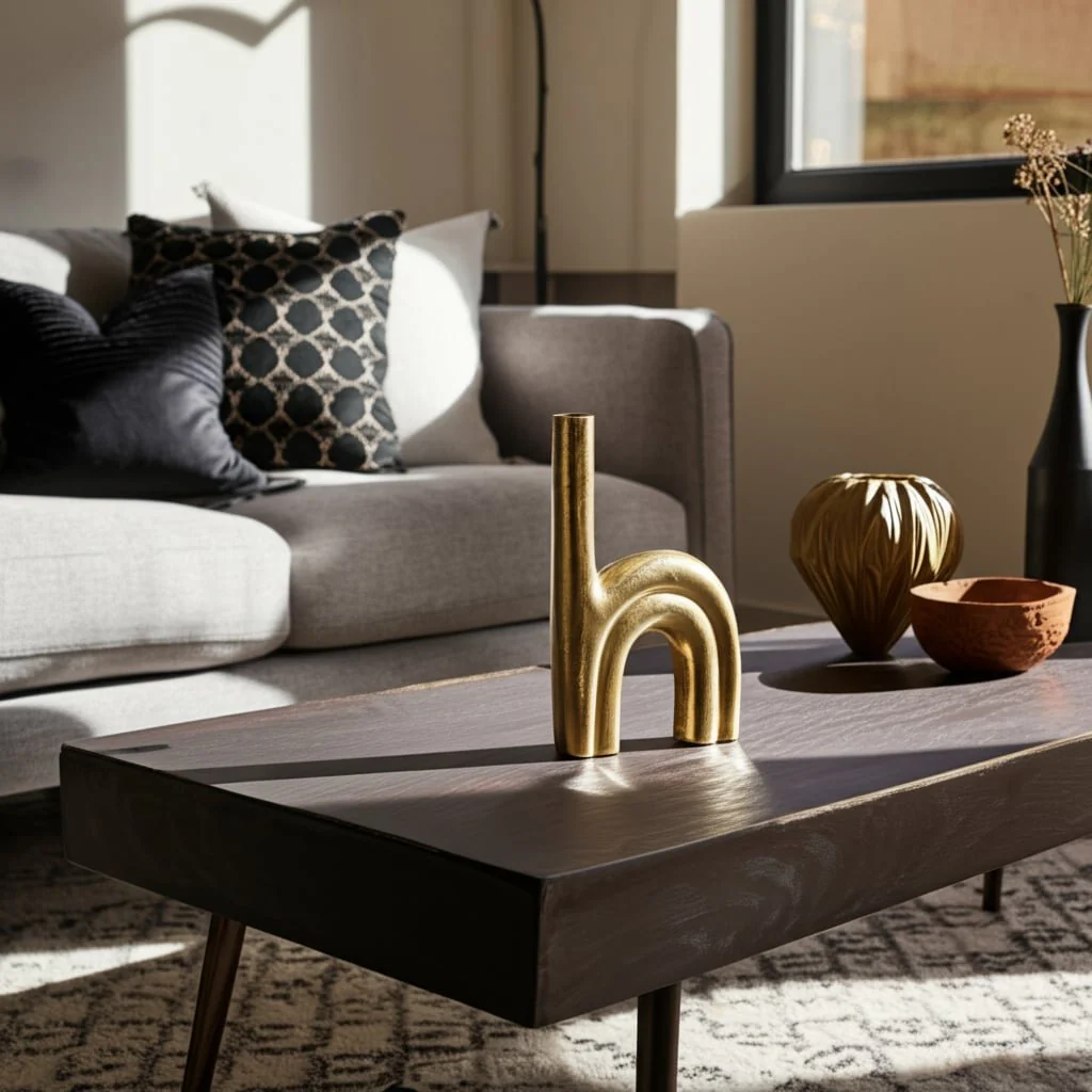 Metal, 12" Double Arch Vase, Champagne - Image 13