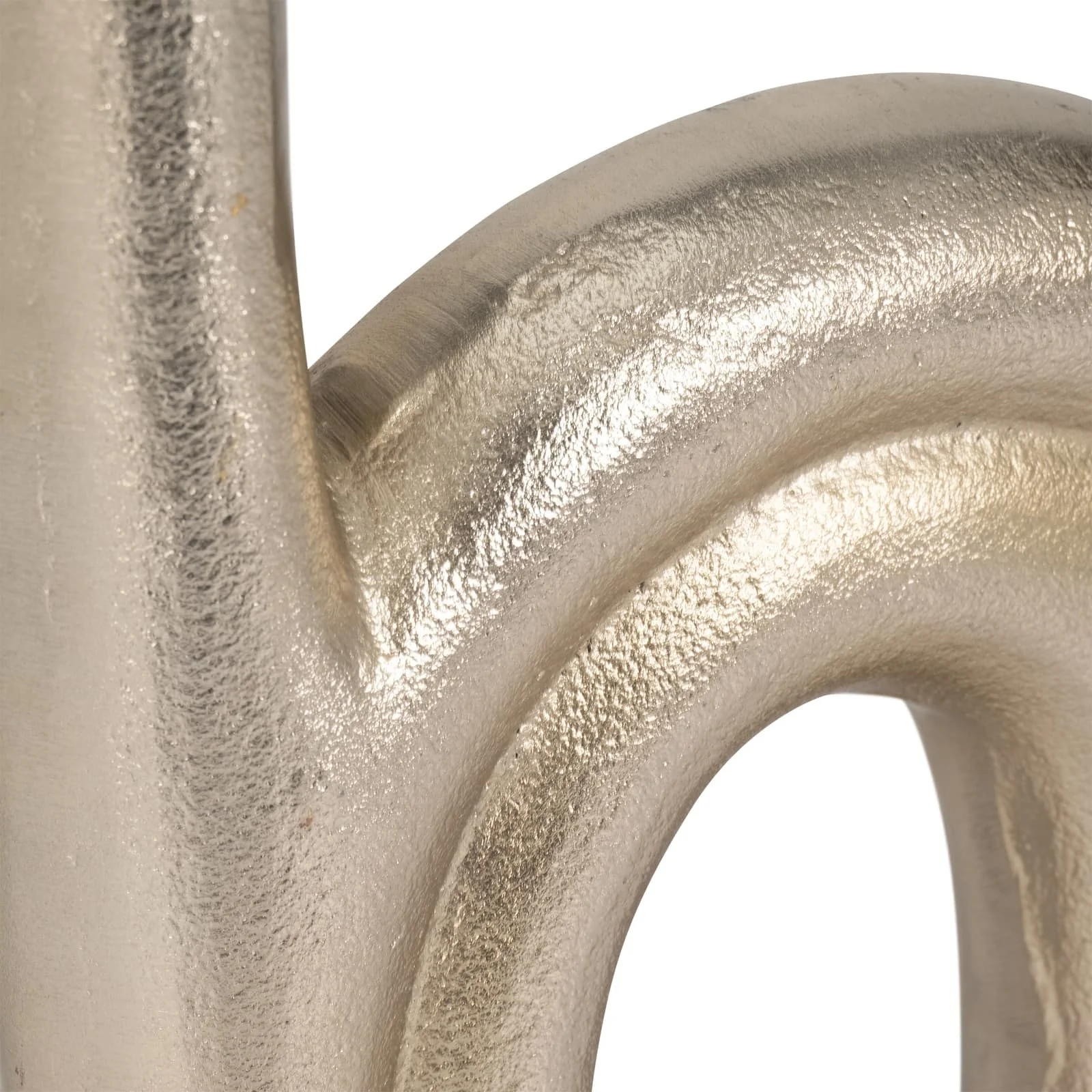 Metal, 12" Double Arch Vase, Champagne - Image 5