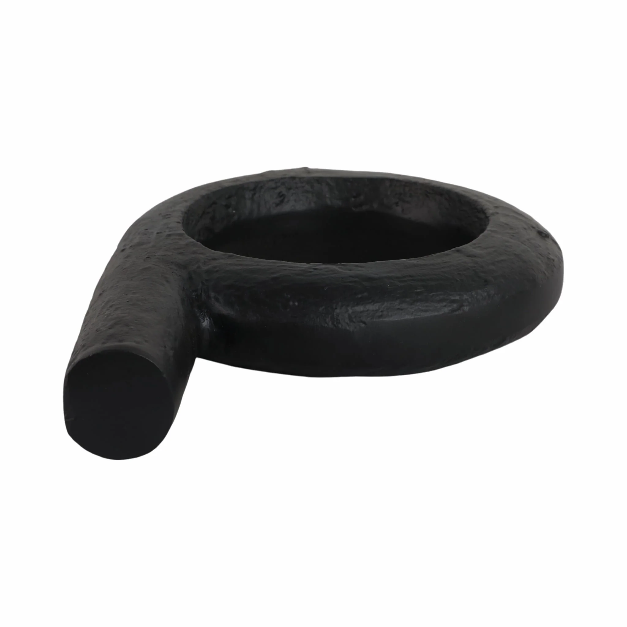 Metal, 12" Looped Sculpture, Black - Image 6