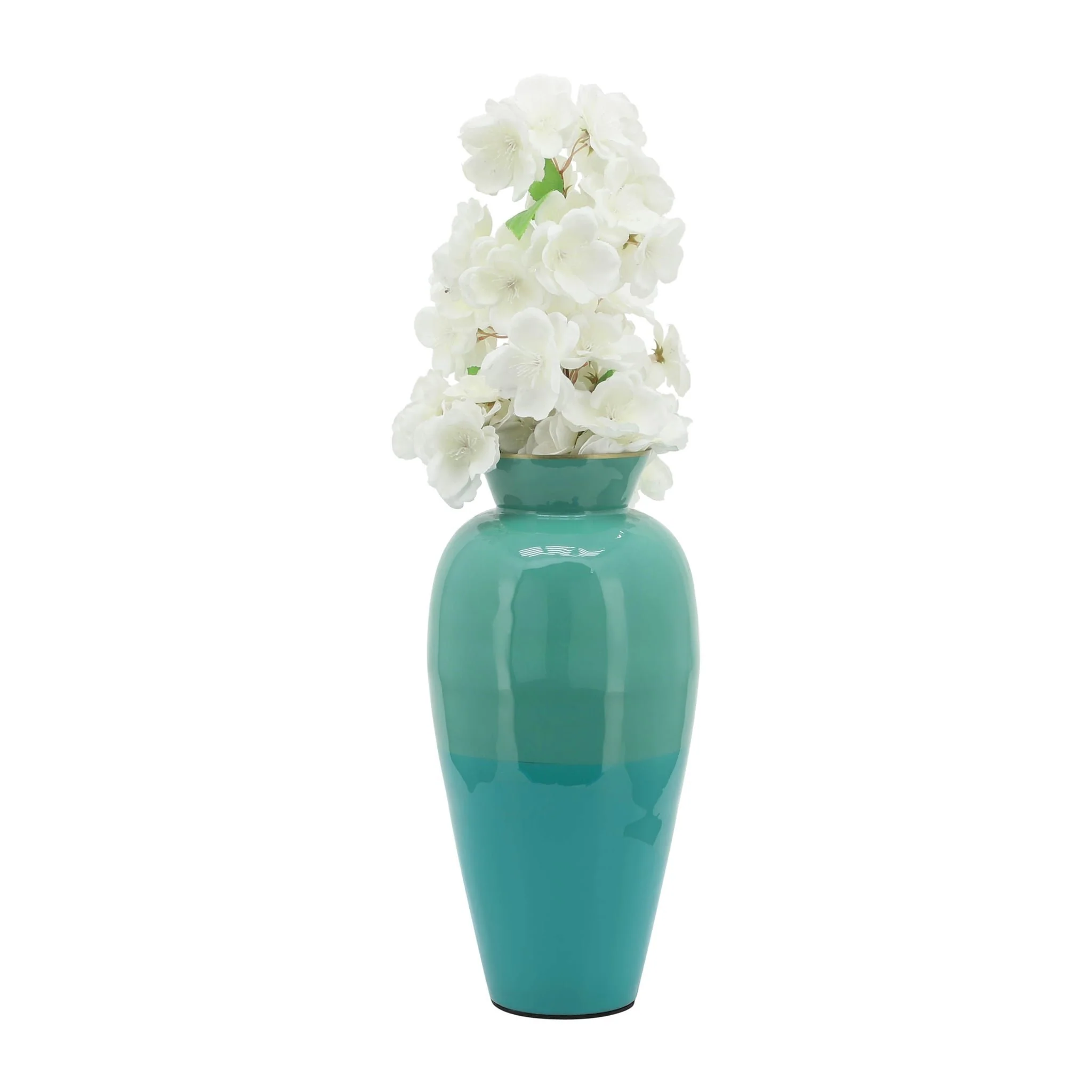 Metal 12" Posy Vase, Green - Image 2