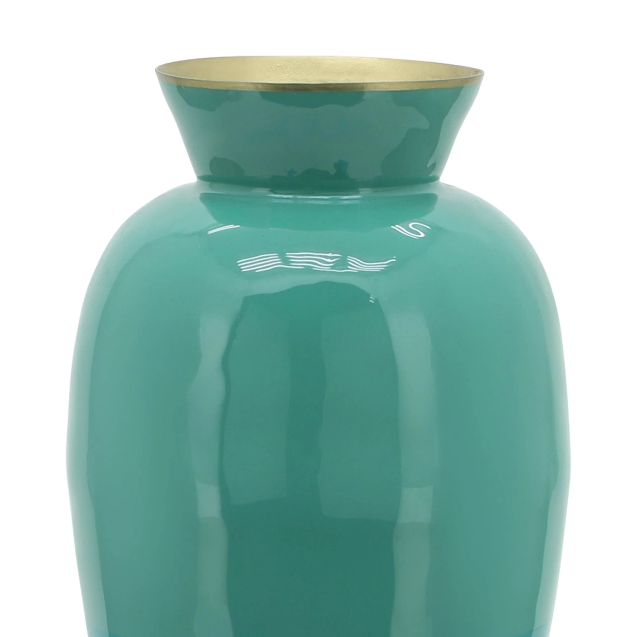 Metal 12" Posy Vase, Green - Image 5