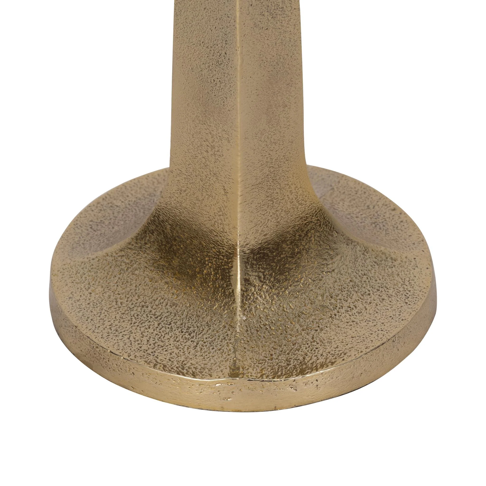 Metal, 12" Squared Off Taper Candleholder, Gold - Image 4