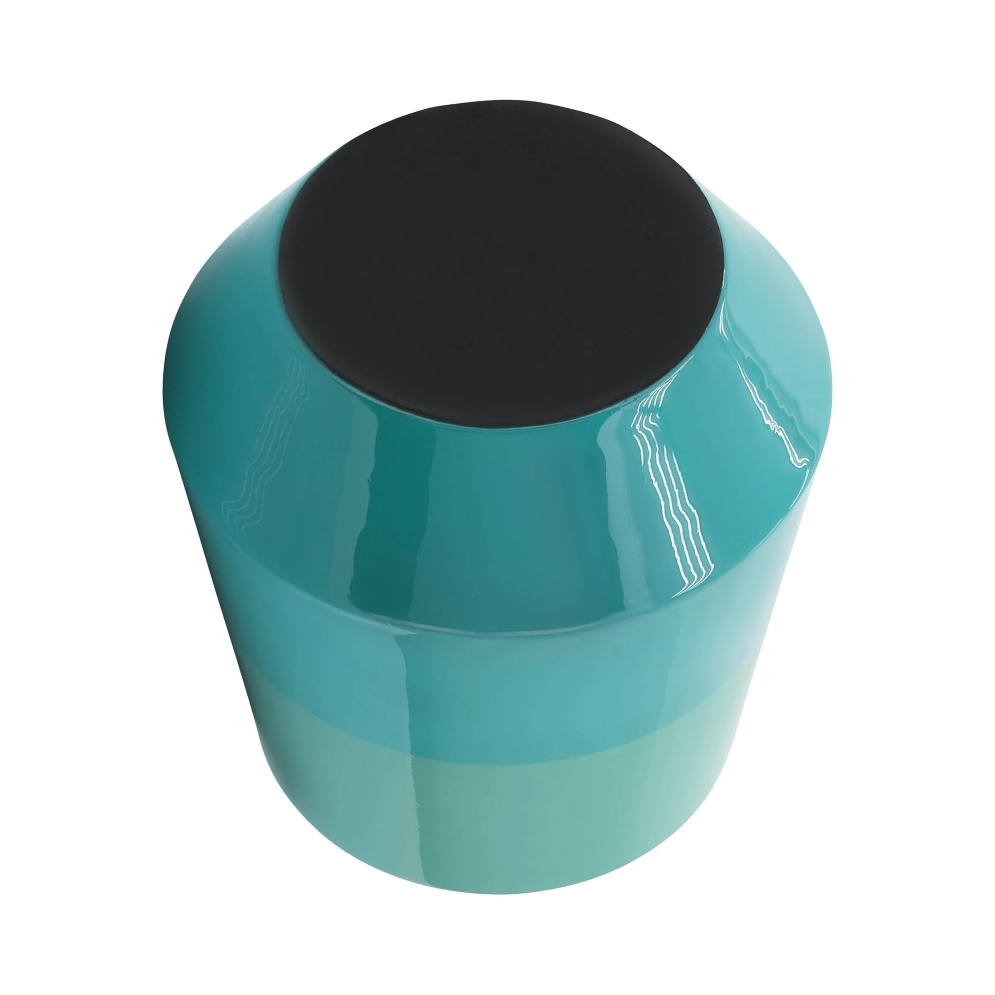 Metal 12" Vessel Vase, Green - Image 4