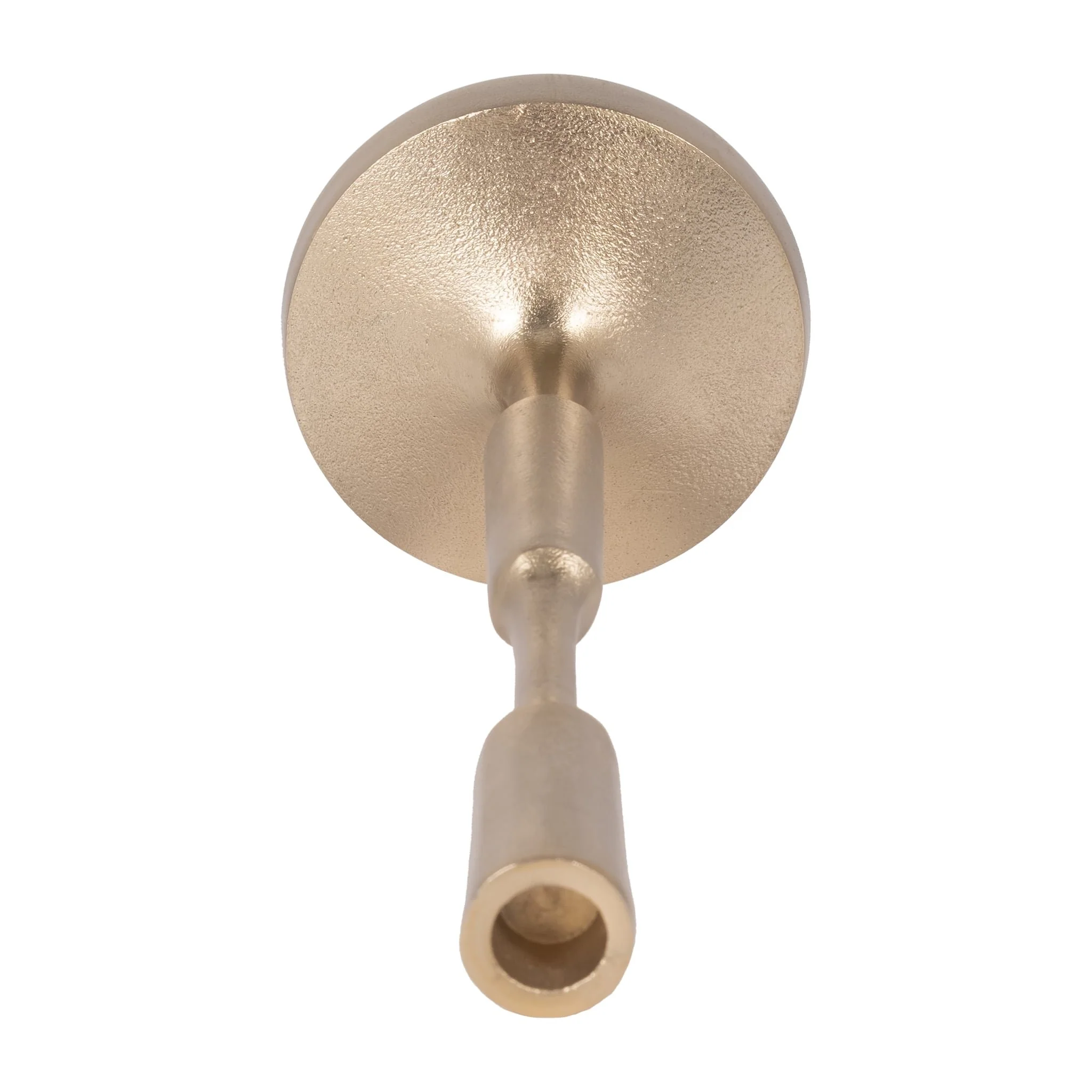 Metal, 12"h Taper Candle Holder, Champagne - Image 5