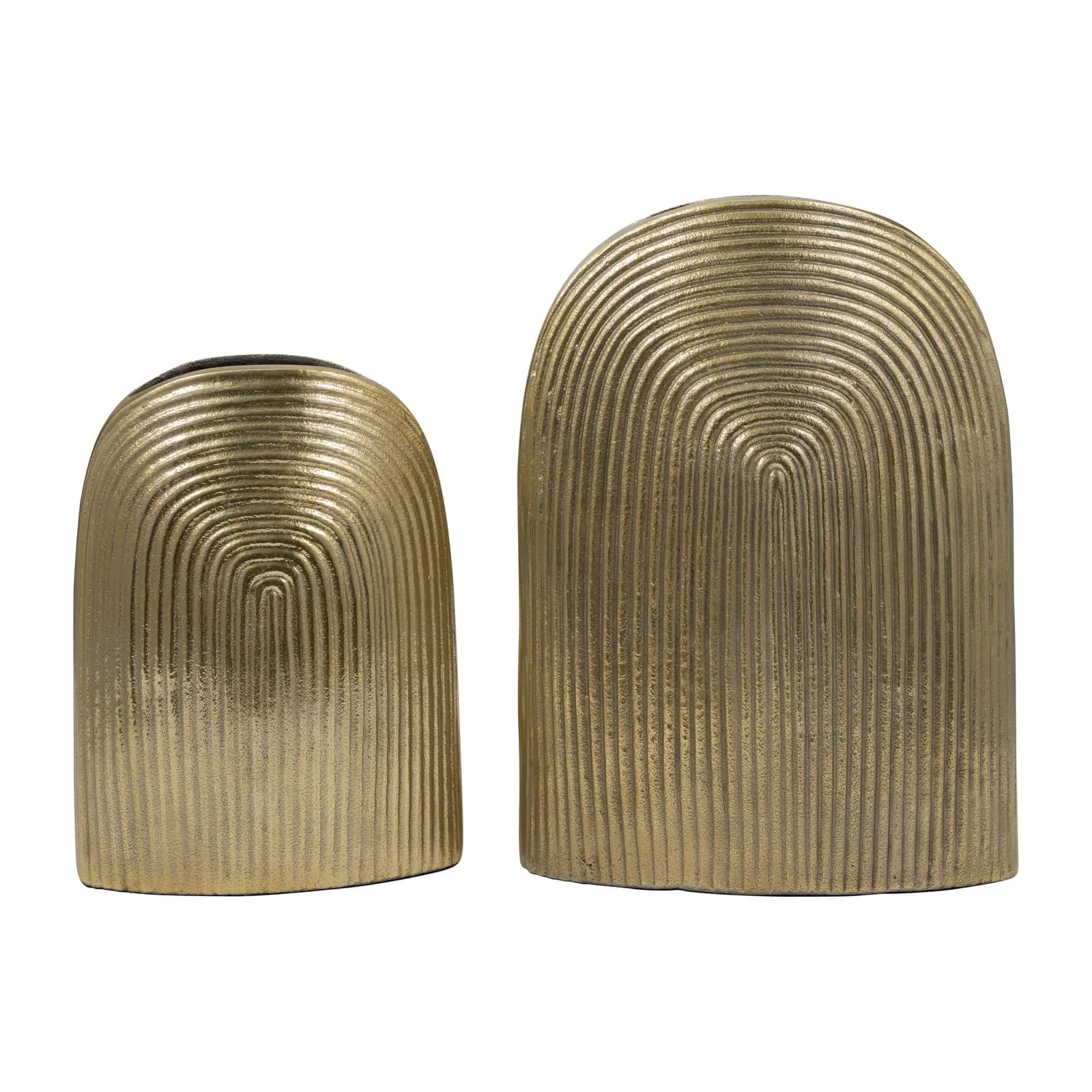 Metal, 14" Arch Vase, Champagne - Image 8