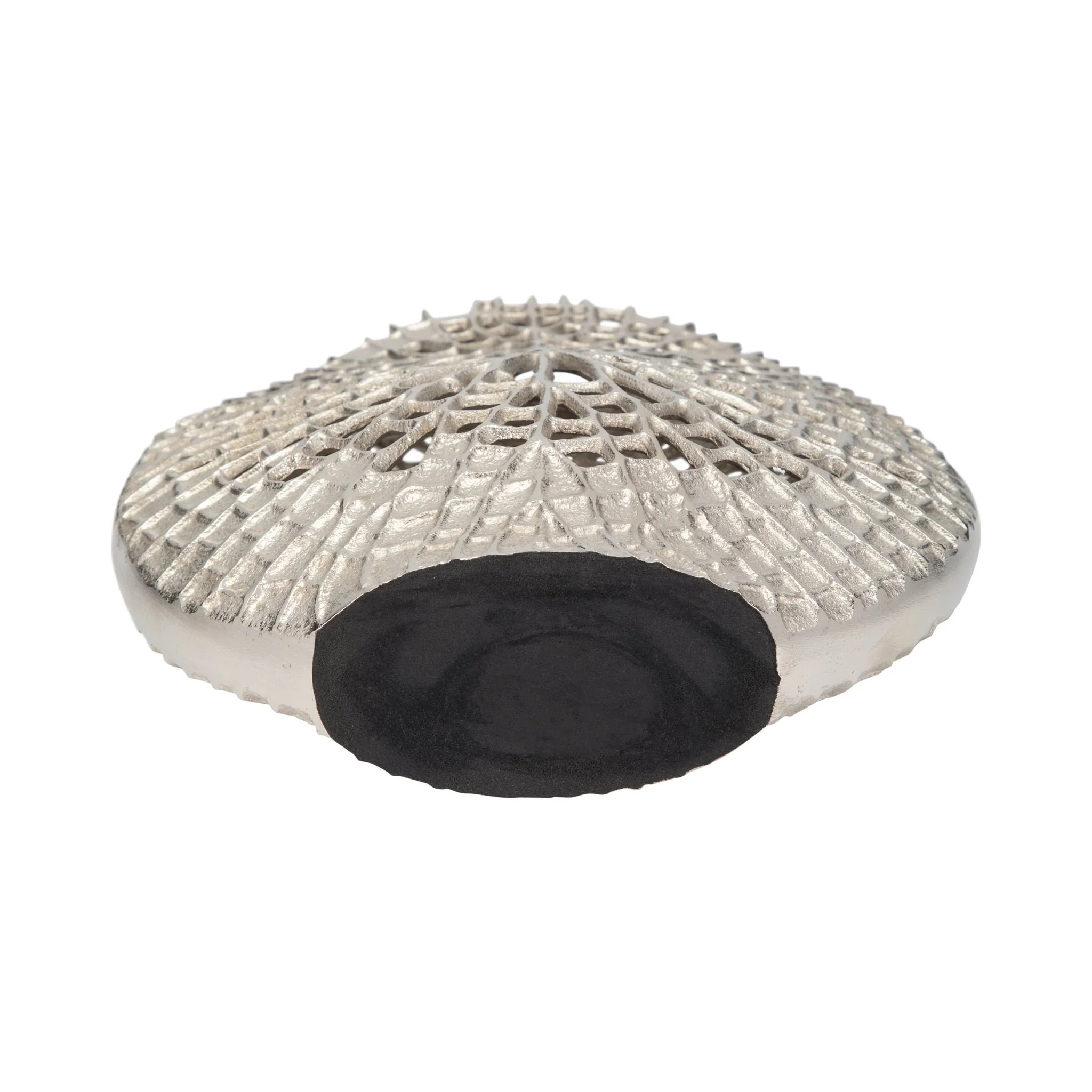 Metal, 14" Contemporary Vase, Silver - Image 7