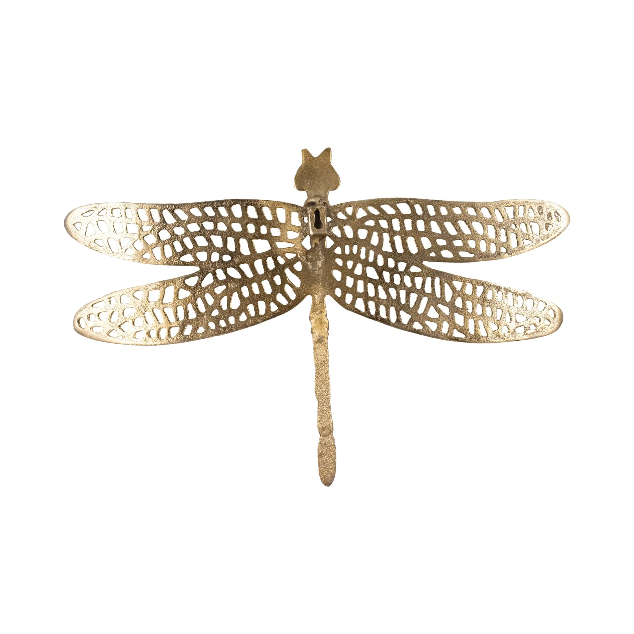 Metal, 14" Dragonfly W/ Cutouts , Gold - Image 4