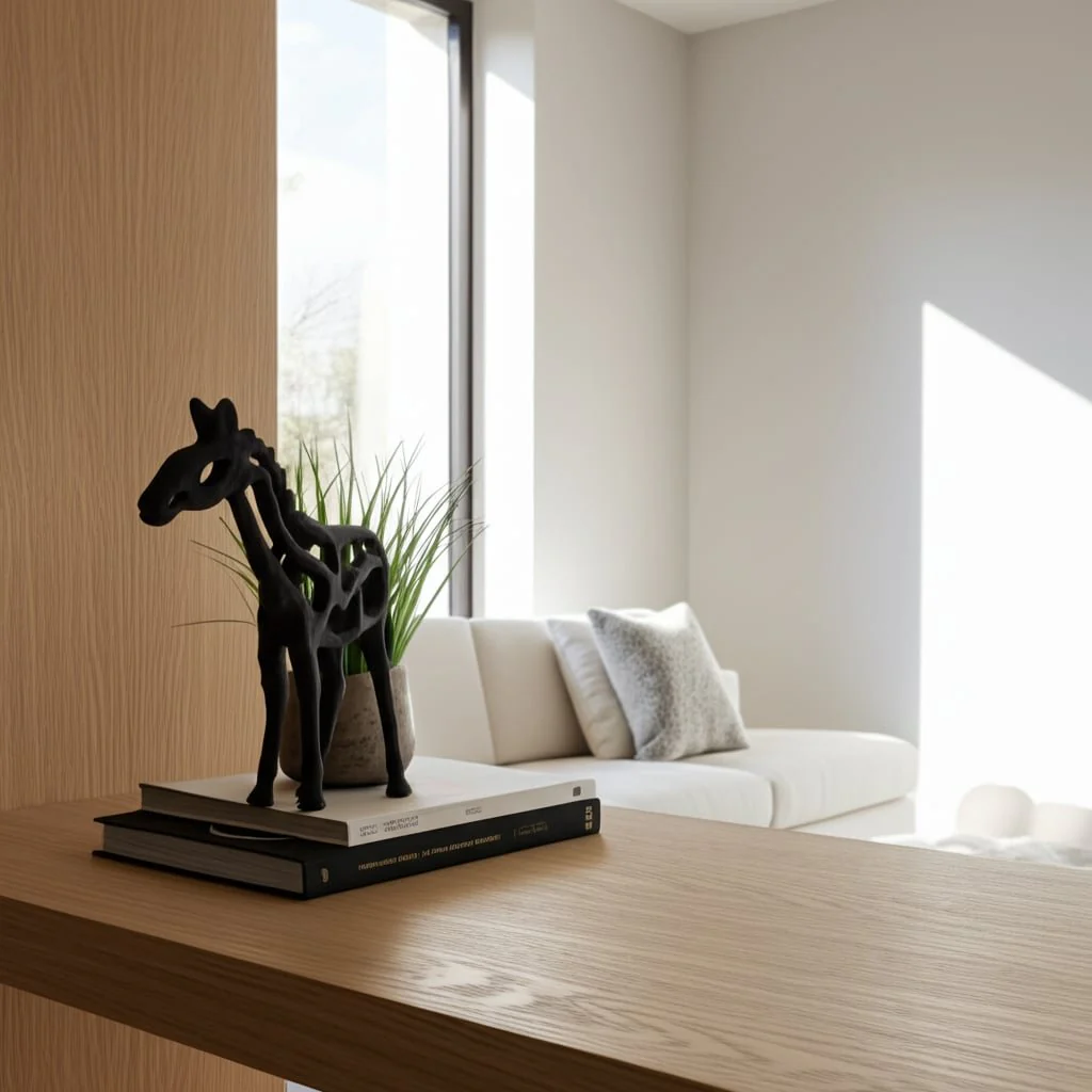 Metal,14"h, Horse Illusion Sculpture,black - Image 12