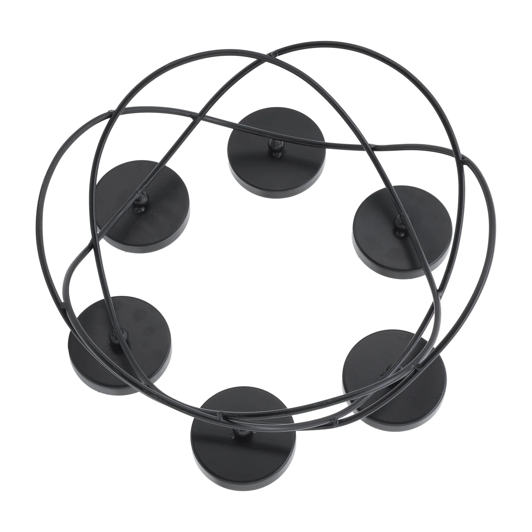 Metal, 14"l 6-pillar Holders, Black - Image 5