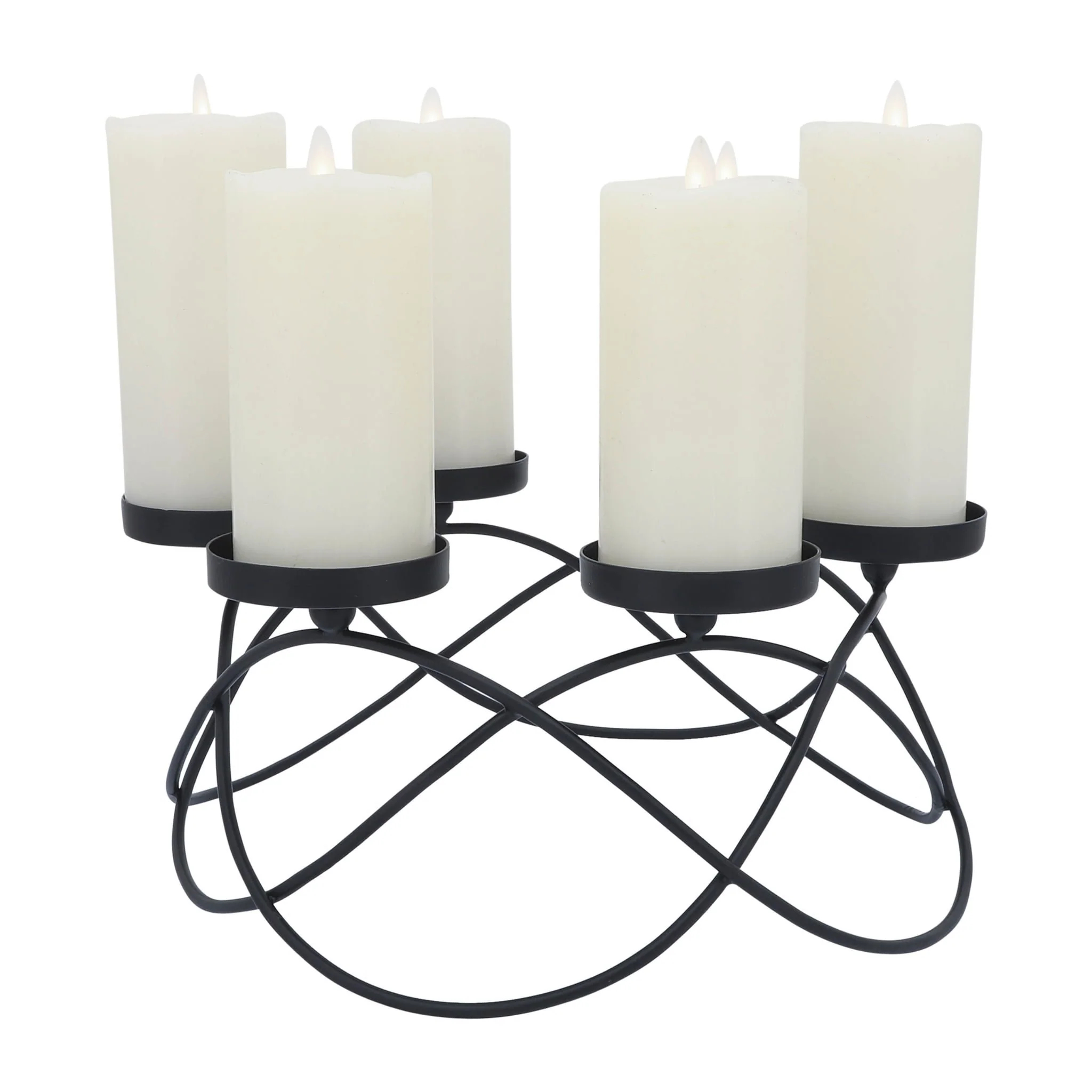 Metal, 14"l 6-pillar Holders, Black - Image 7
