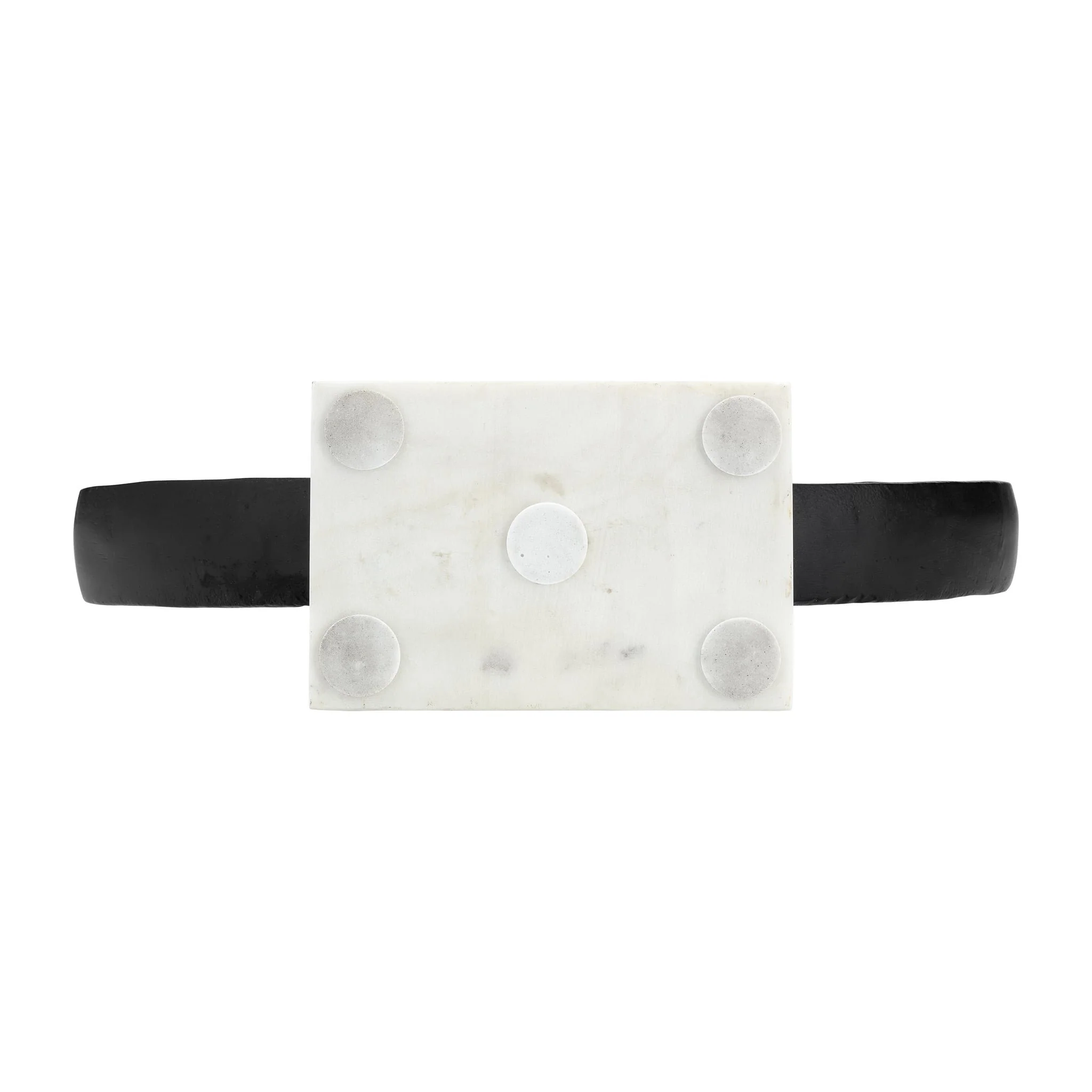 Metal,15" Hand Ring On Base Sculpt ,black/white - Image 8
