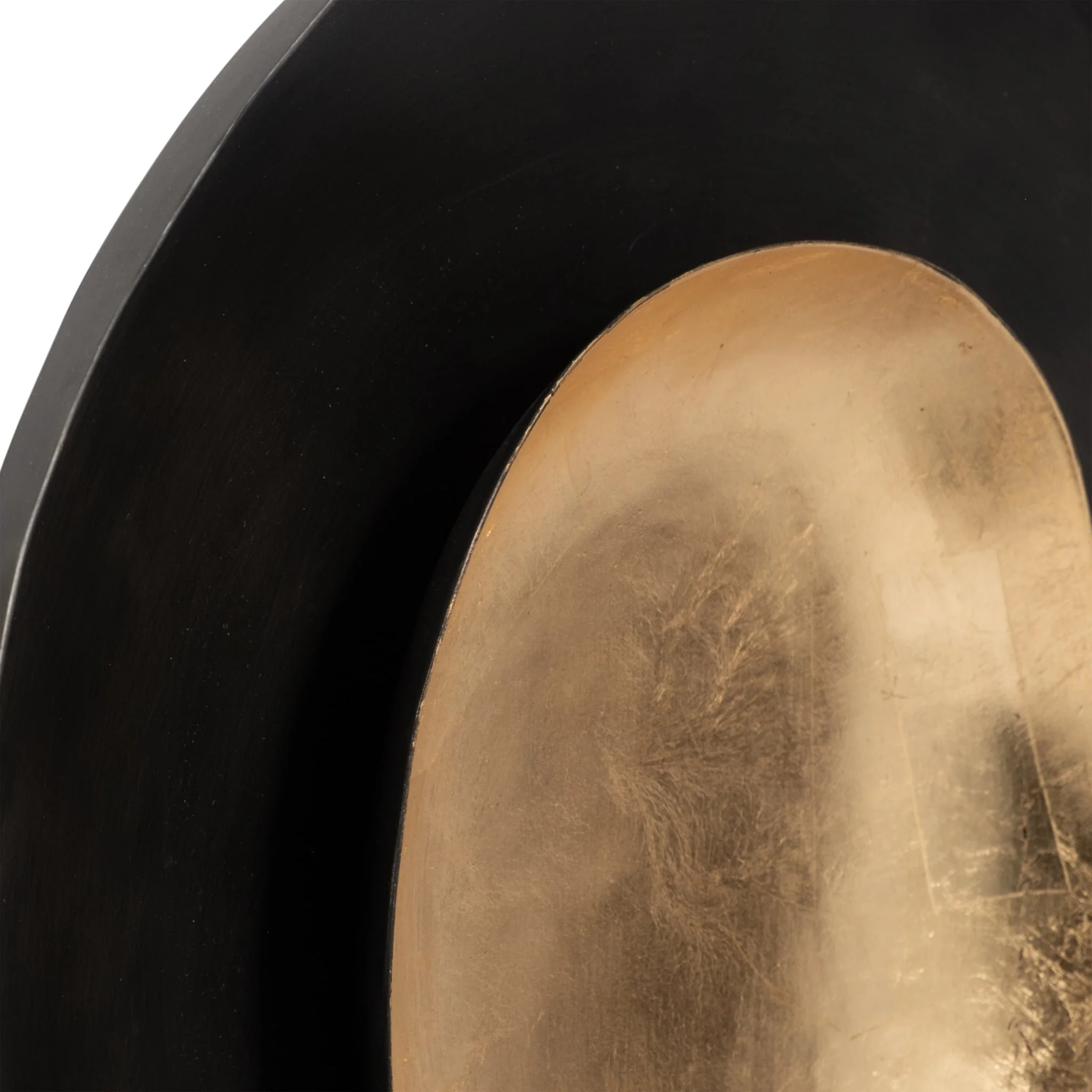 Metal, 15" Round Votive Holder, Black/gold - Image 5