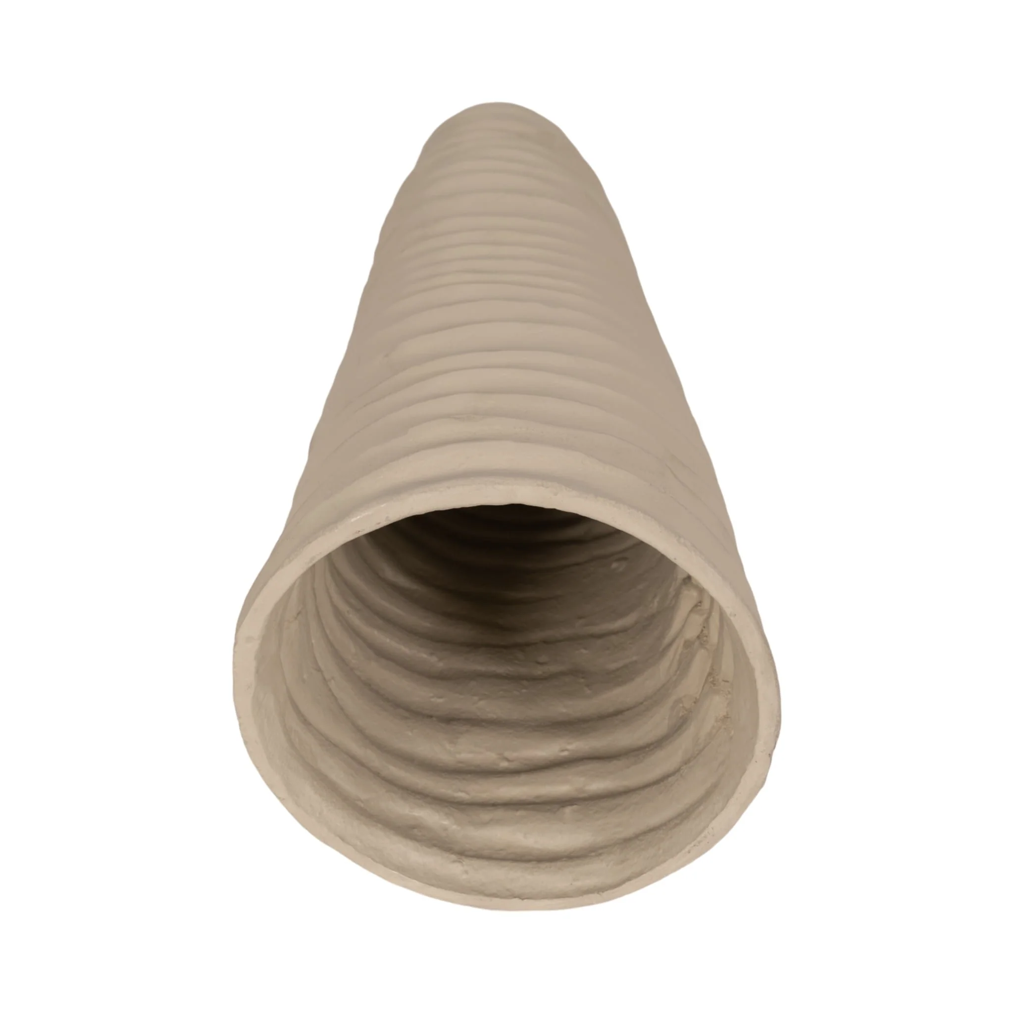 Metal 15", Rugged Vase, Ivory/nickel - Image 5