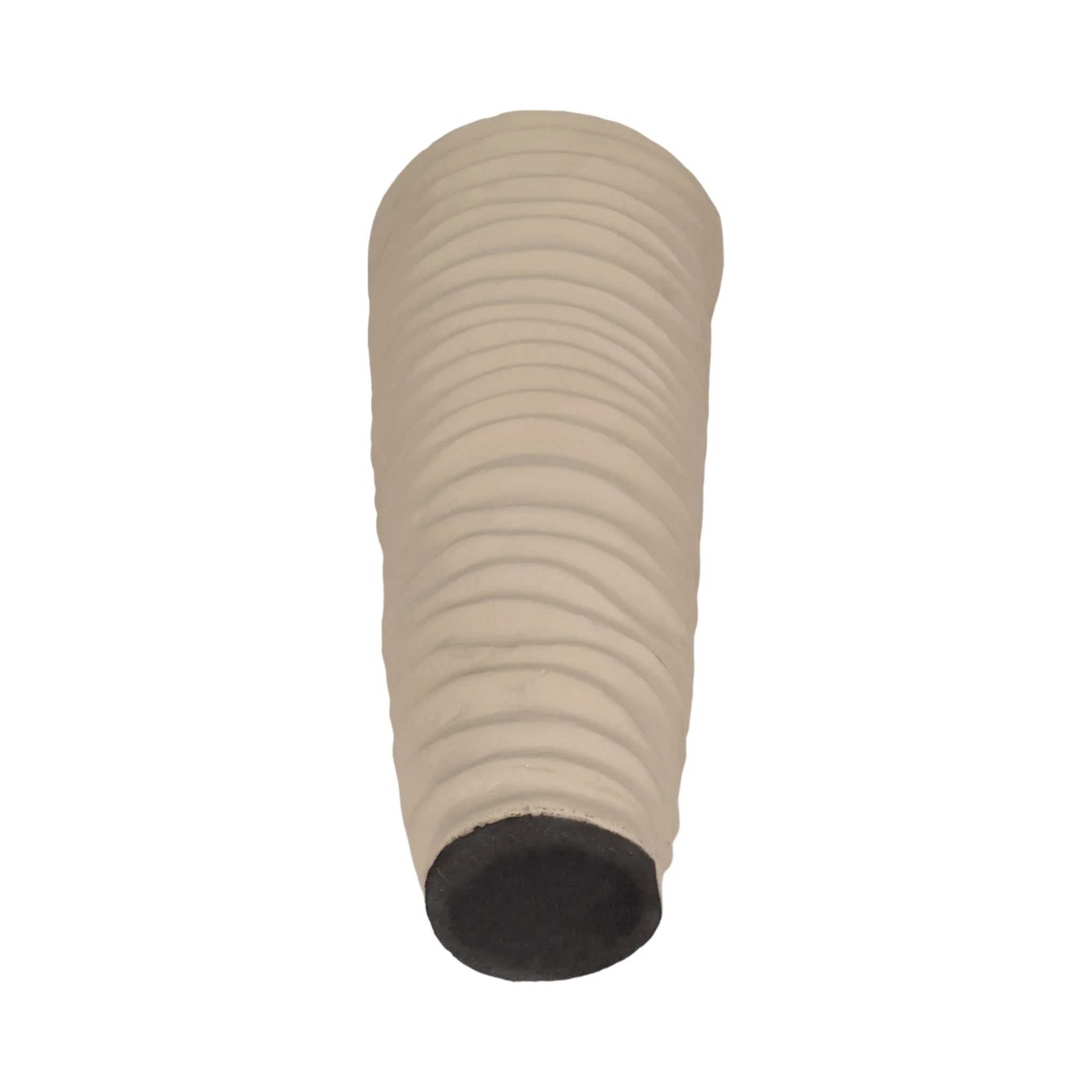 Metal 15", Rugged Vase, Ivory/nickel - Image 6