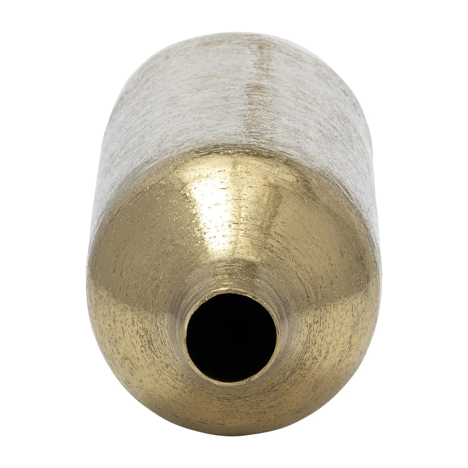Metal, 15"h Cylinder Vase, Gold - Image 4
