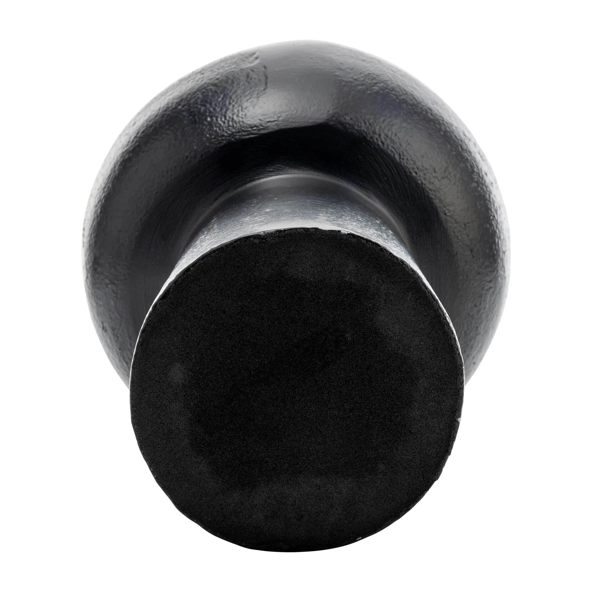 Metal,15"h, Mid Ellipsoid  Vase,black - Image 3