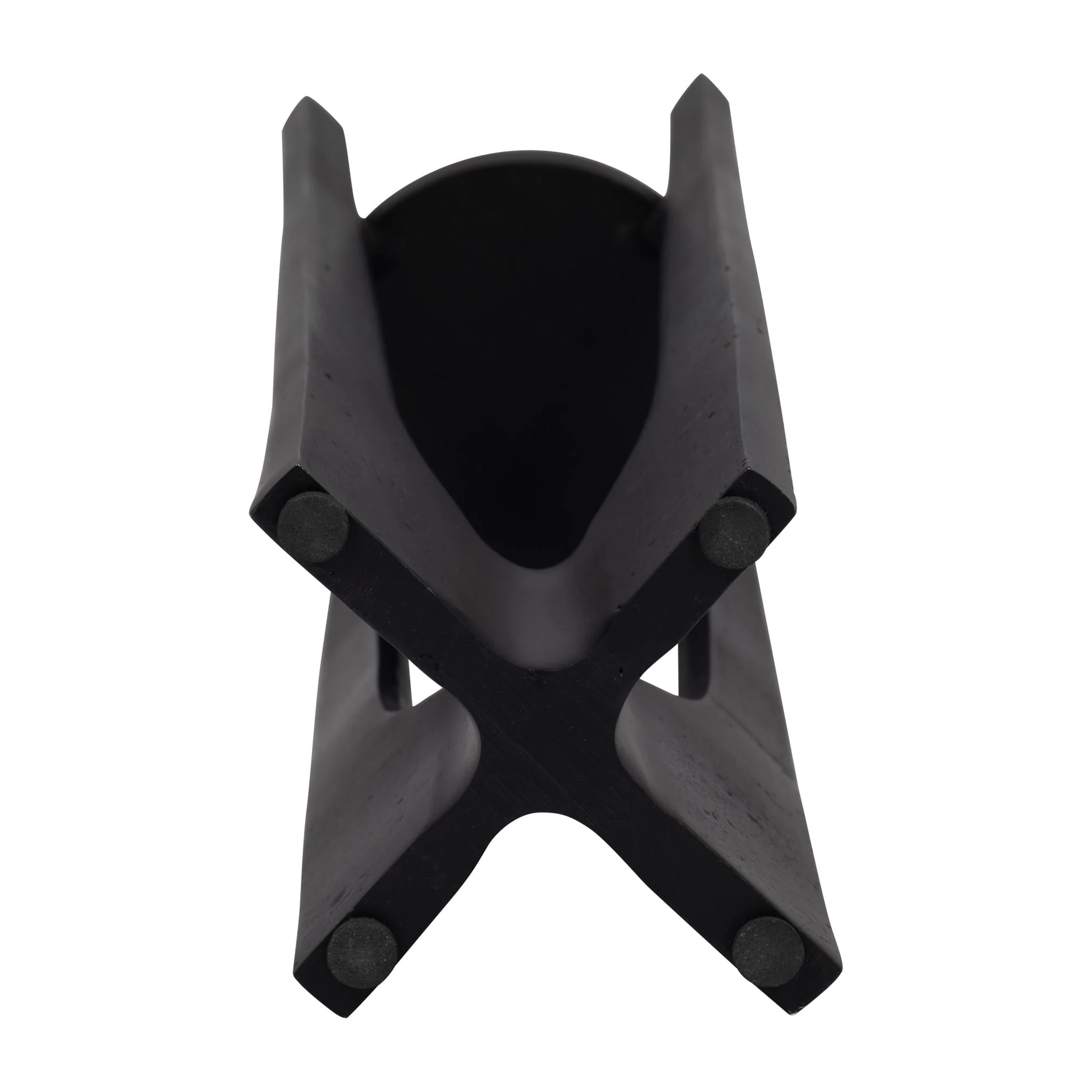 Metal, 16" Pillar Candle Holder, Black - Image 7