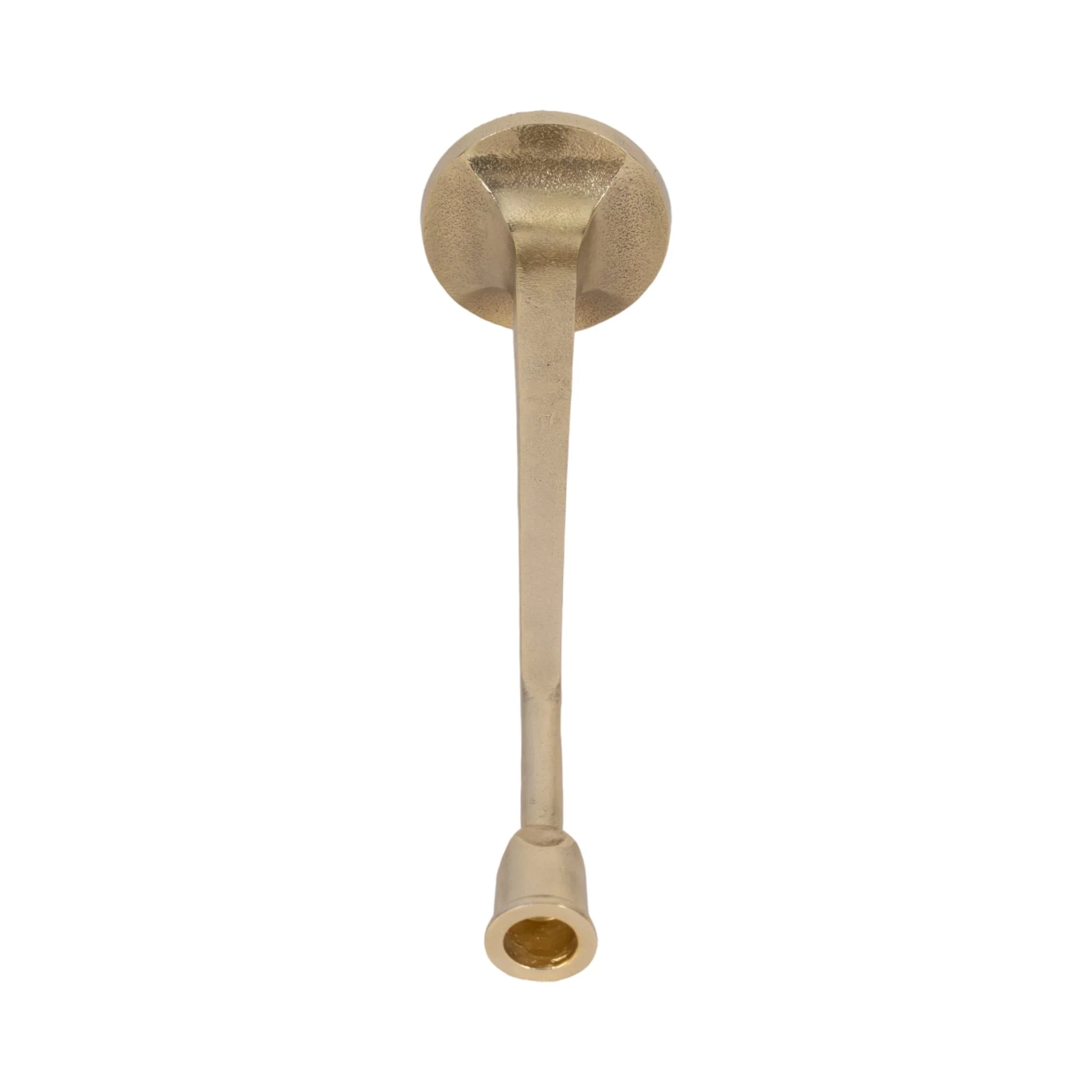 Metal, 16" Squared Off Taper Candleholder, Gold - Image 5