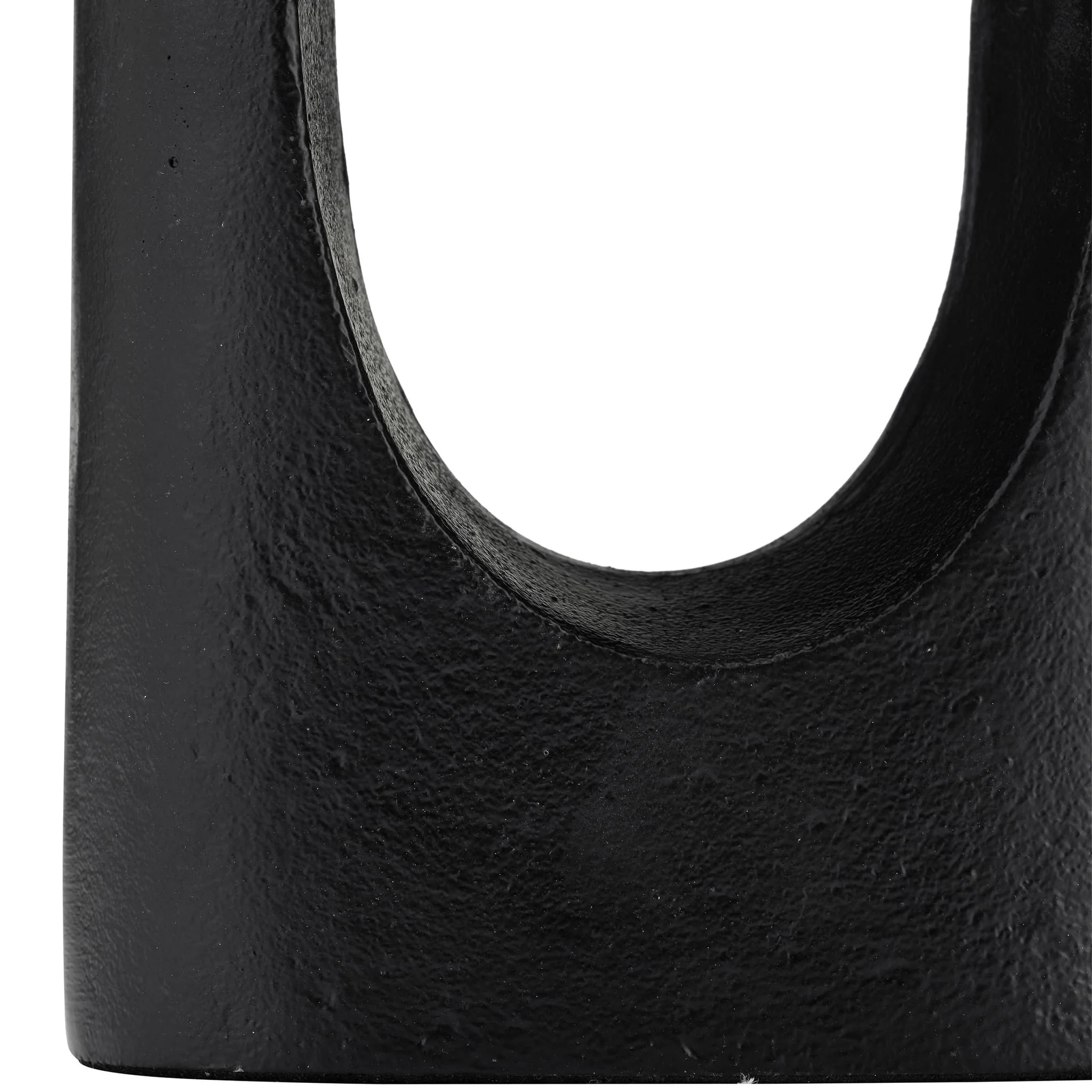 Metal,16"h,tall Modern Open Cut Out Vase,black - Image 5