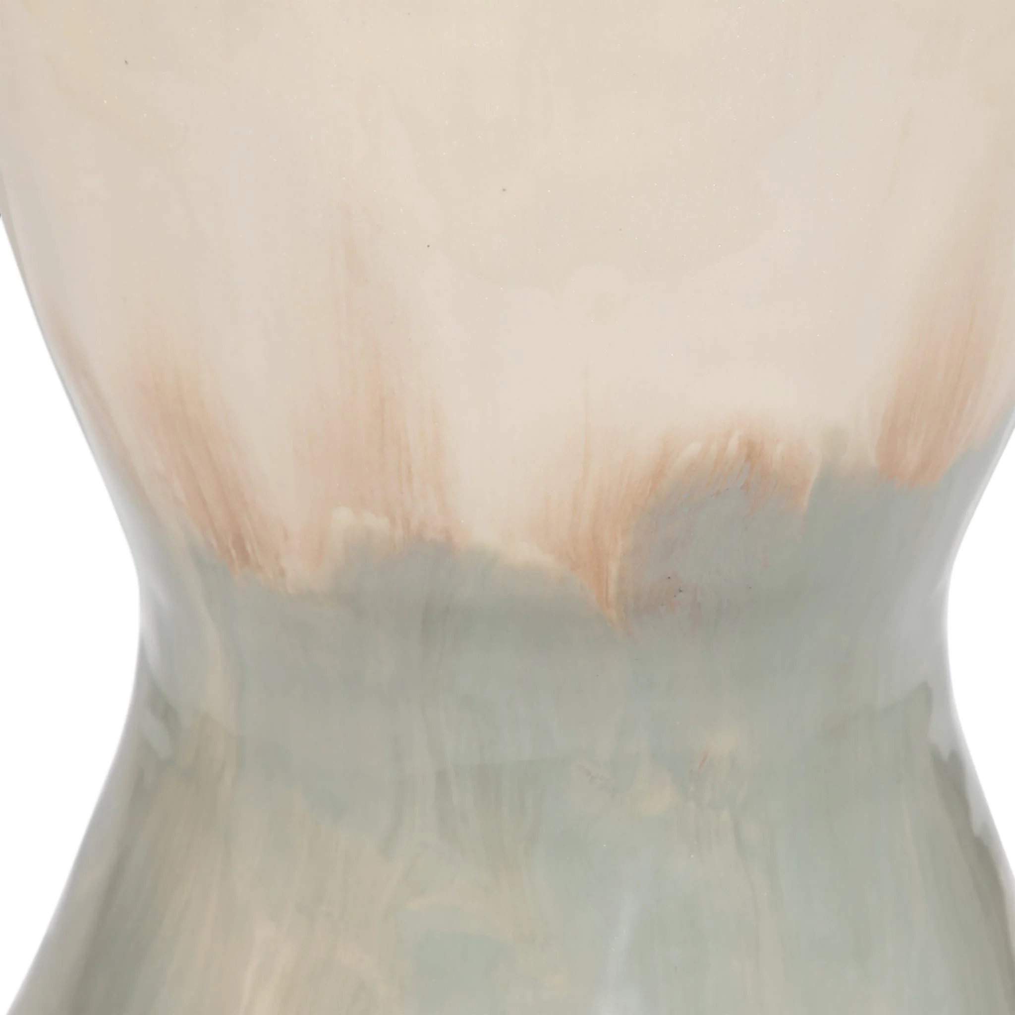 Metal, 18" Bulbous Vase, Pearl - Image 5