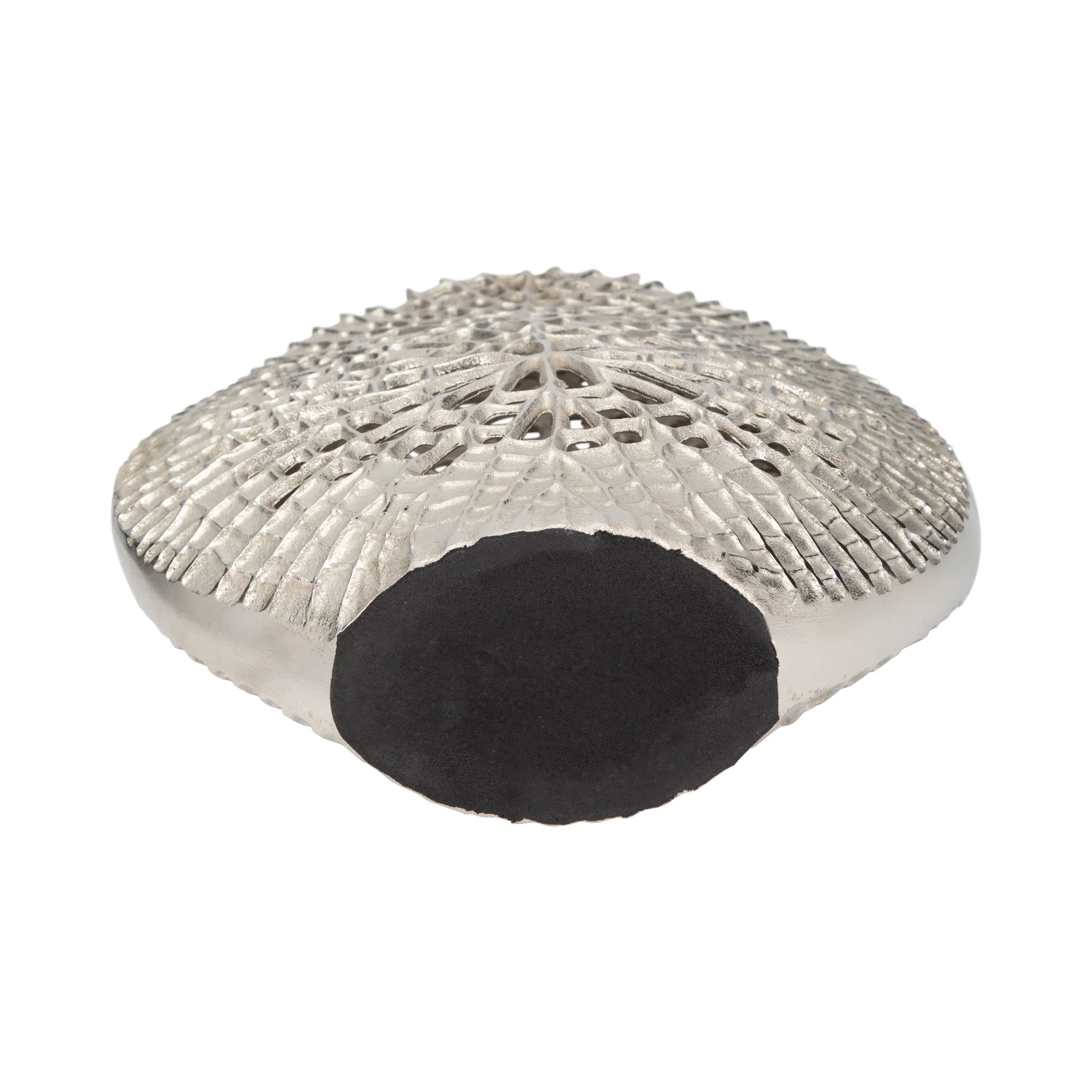 Metal, 18" Contemporary Vase, Silver - Image 7