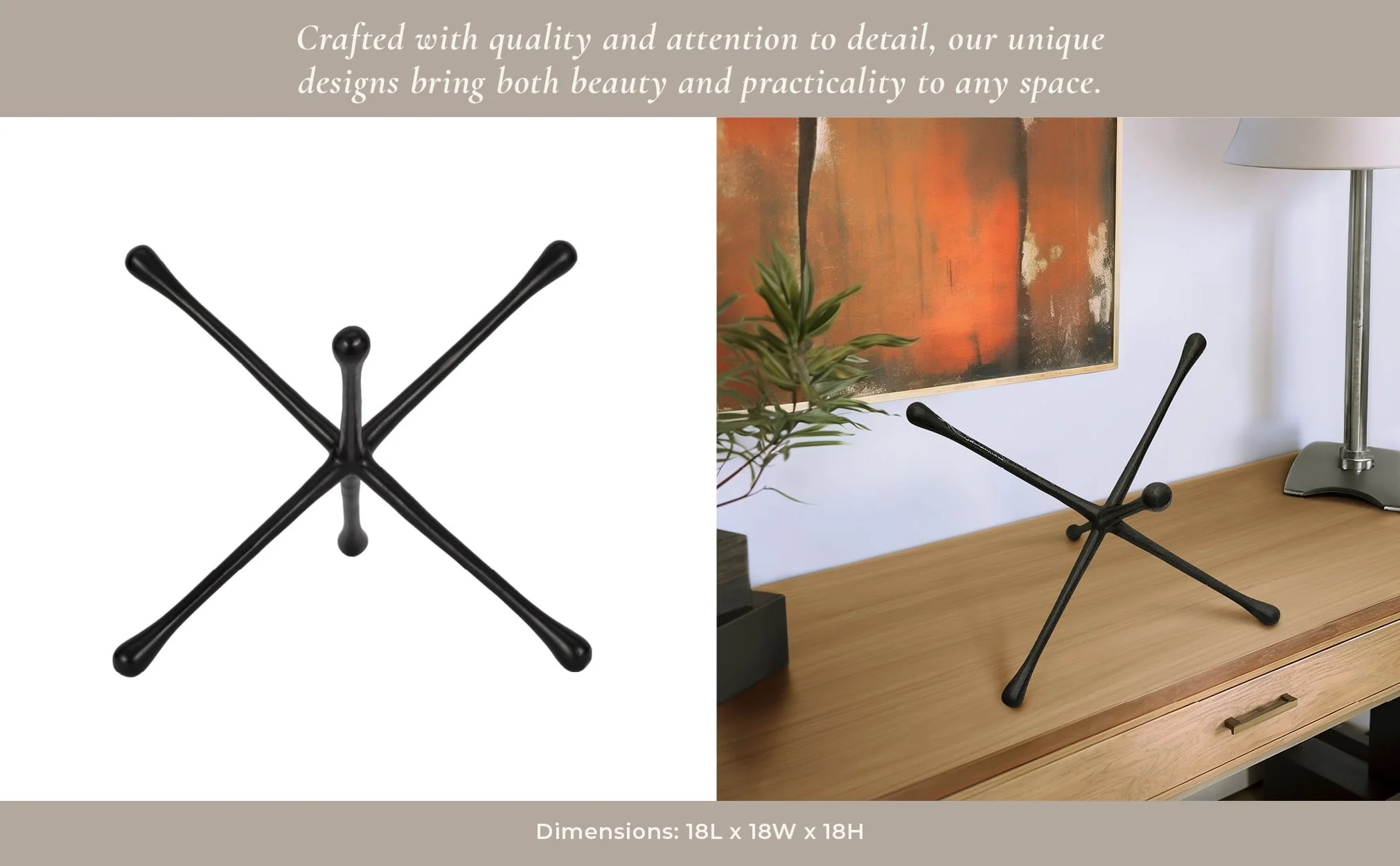 Metal, 18" Decorative Jack, Black - Image 9