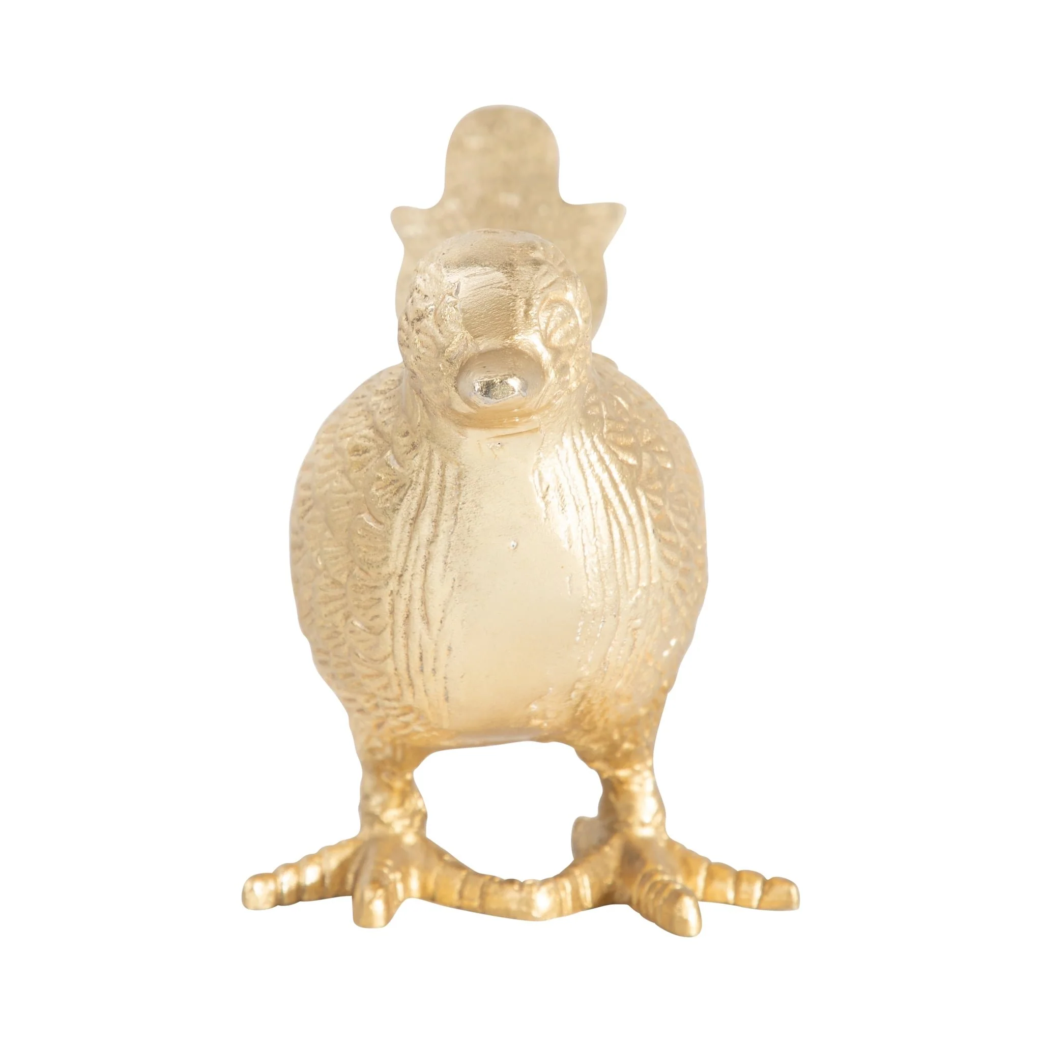 Metal, 18" Long Tailed Bird Deco. Gold - Image 3