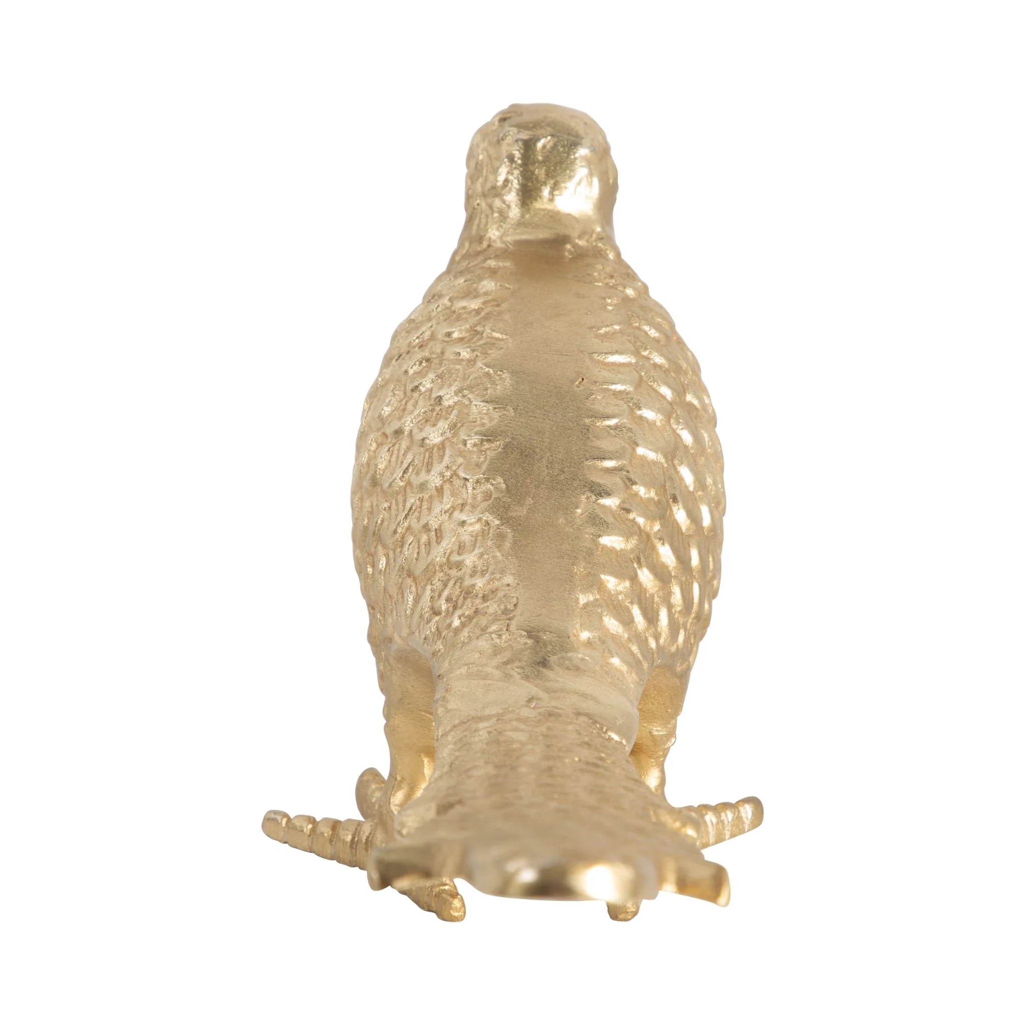 Metal, 18" Long Tailed Bird Deco. Gold - Image 5