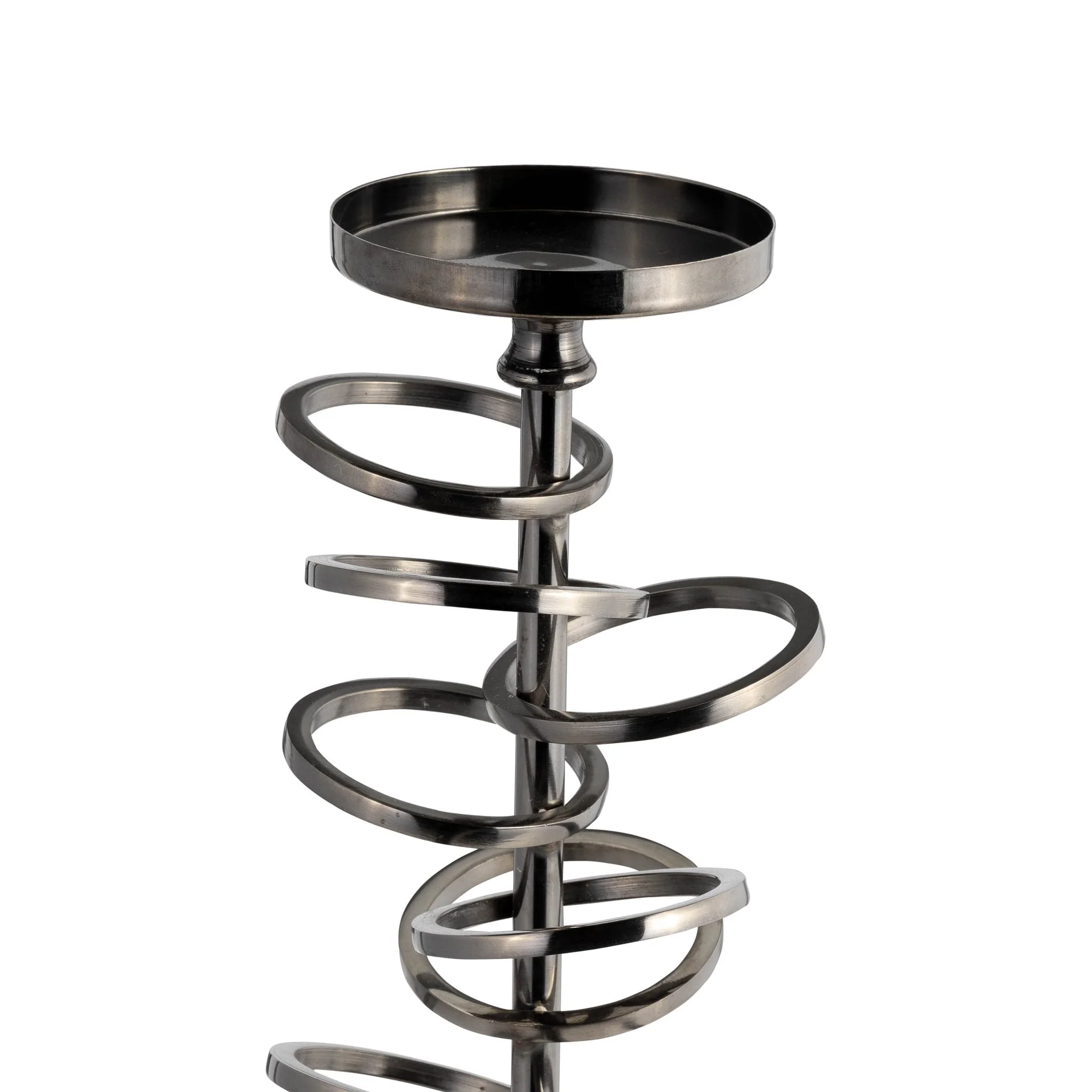 Metal, 18" Ring Toss On Acrylic Candleholder, Gunm - Image 4