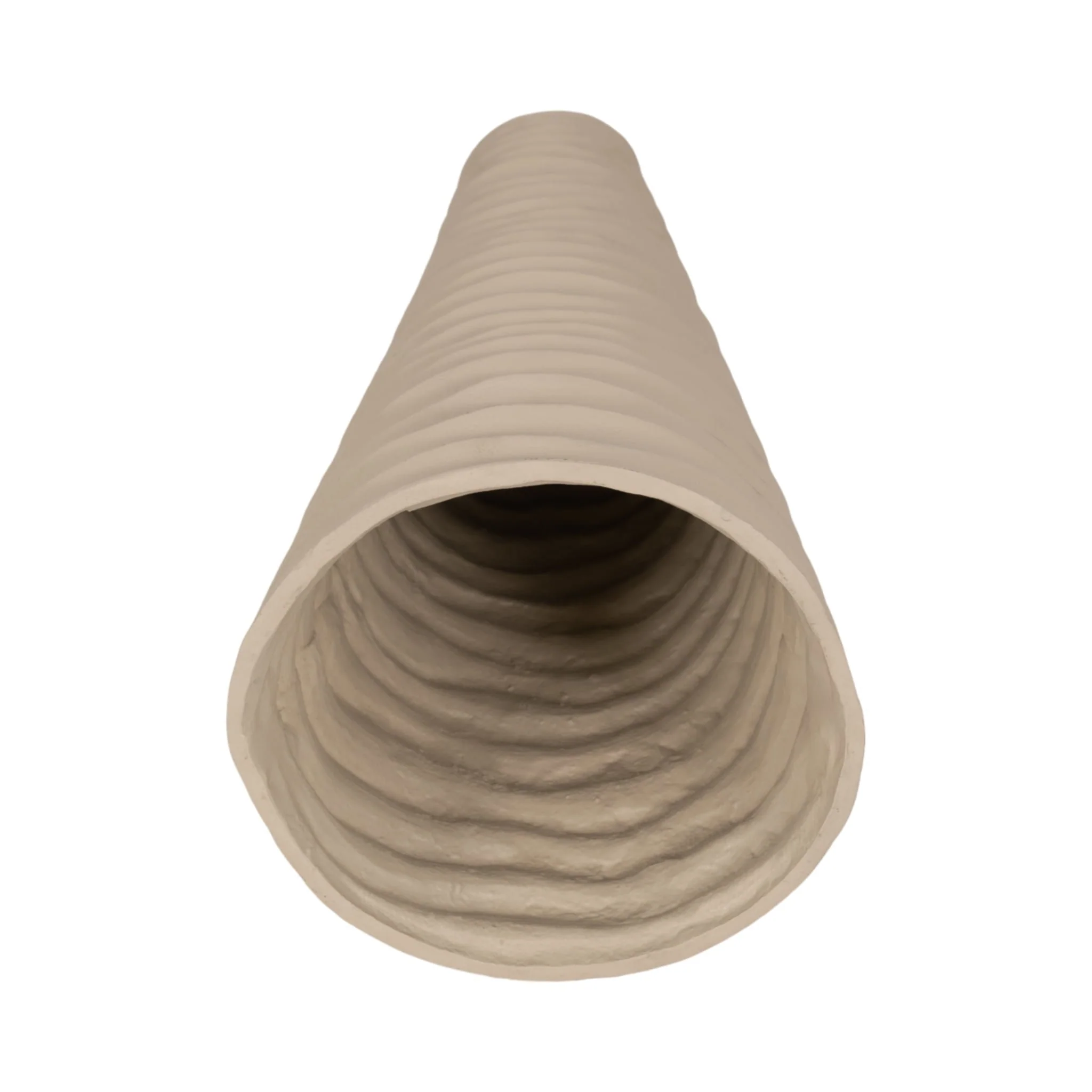 Metal 18", Rugged Vase, Ivory/nickel - Image 5