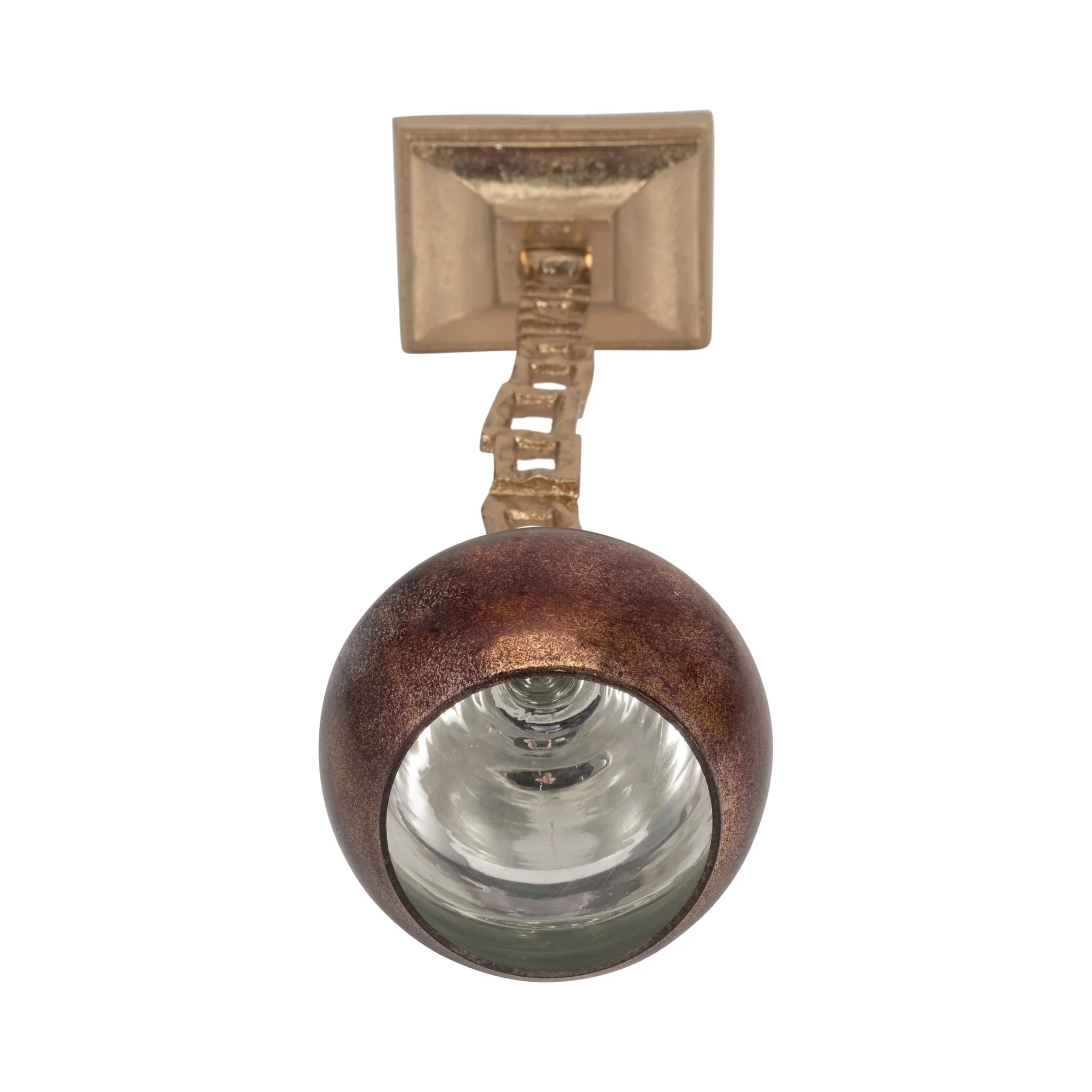 Metal, 18" Tealight Holder W/ Base, Gold - Image 5