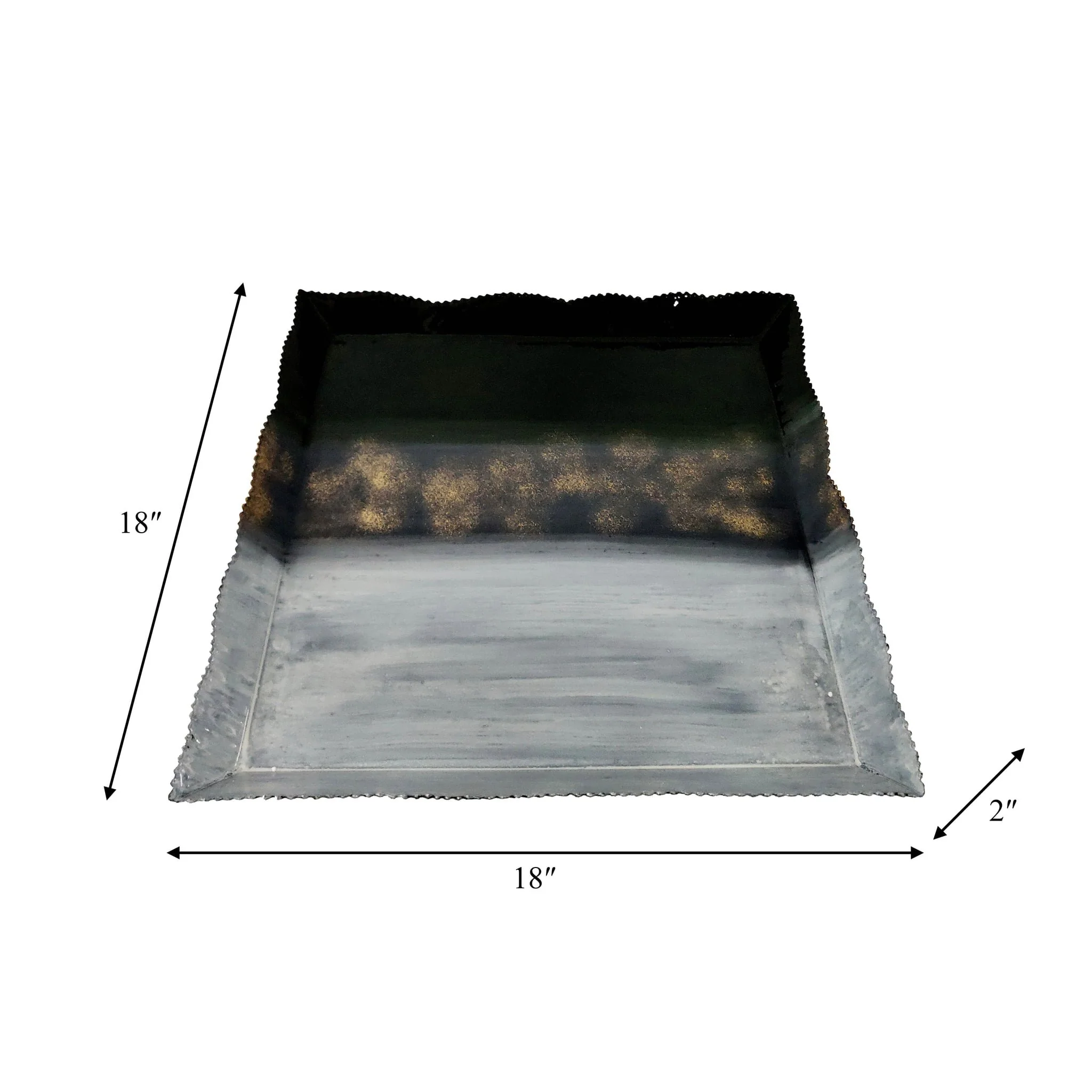 Metal, 18" Tri-colored Tray, Multi - Image 8